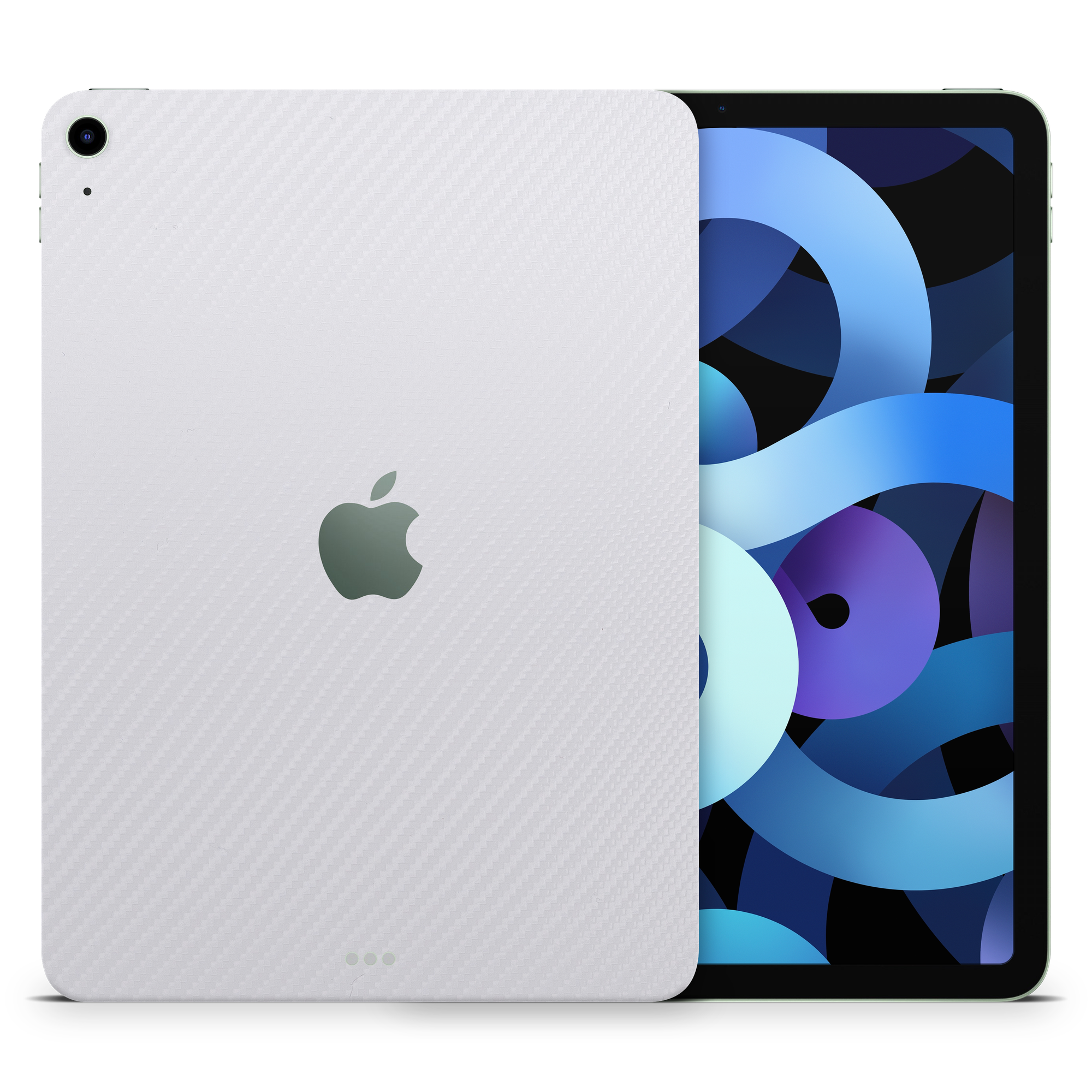 Professional White Carbon Fiber Skin Wrap Cover