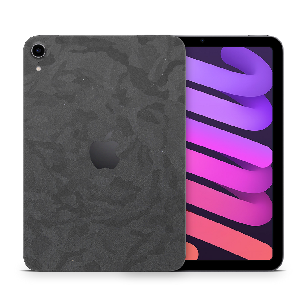 Apple Ipad Mini Gen 6 2021 Professional Black Camo Skin Wrap Cover