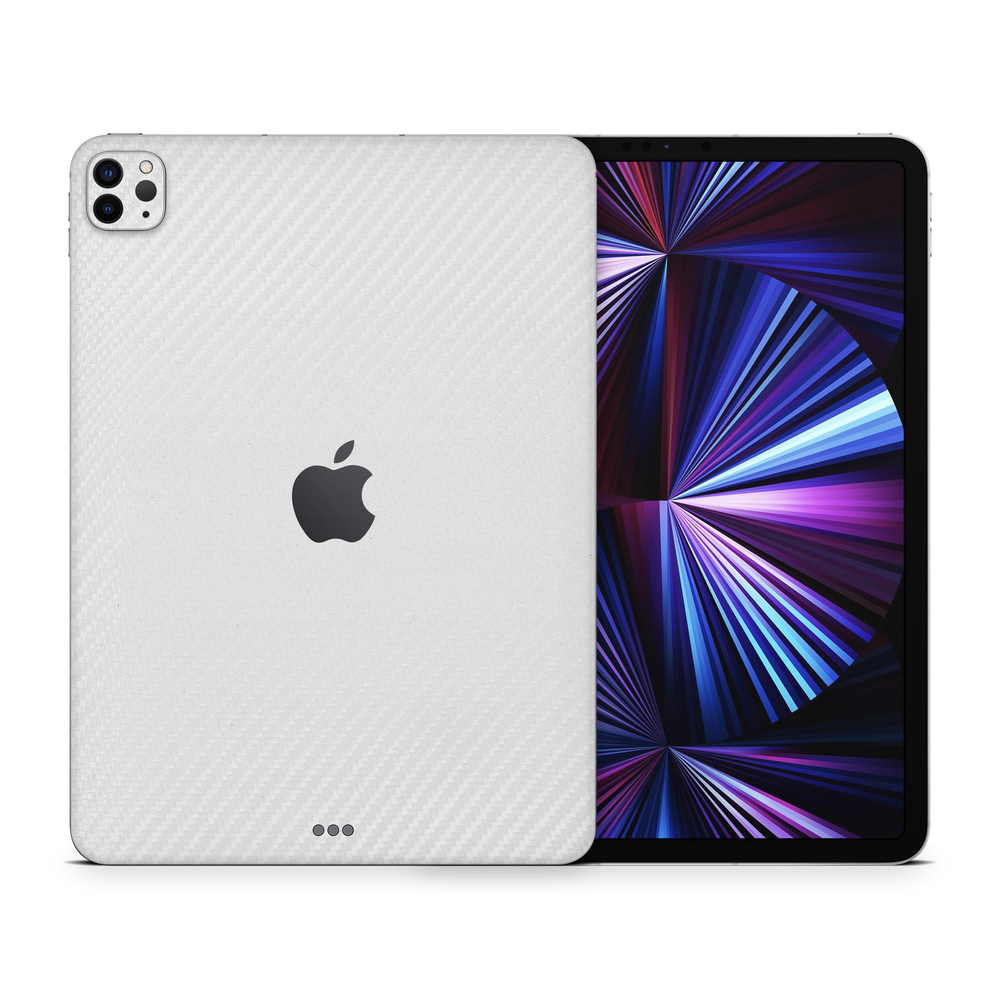 Apple Ipad Professional 11 Gen 5 Essentials White Carbon Fiber Skin Wrap Cover