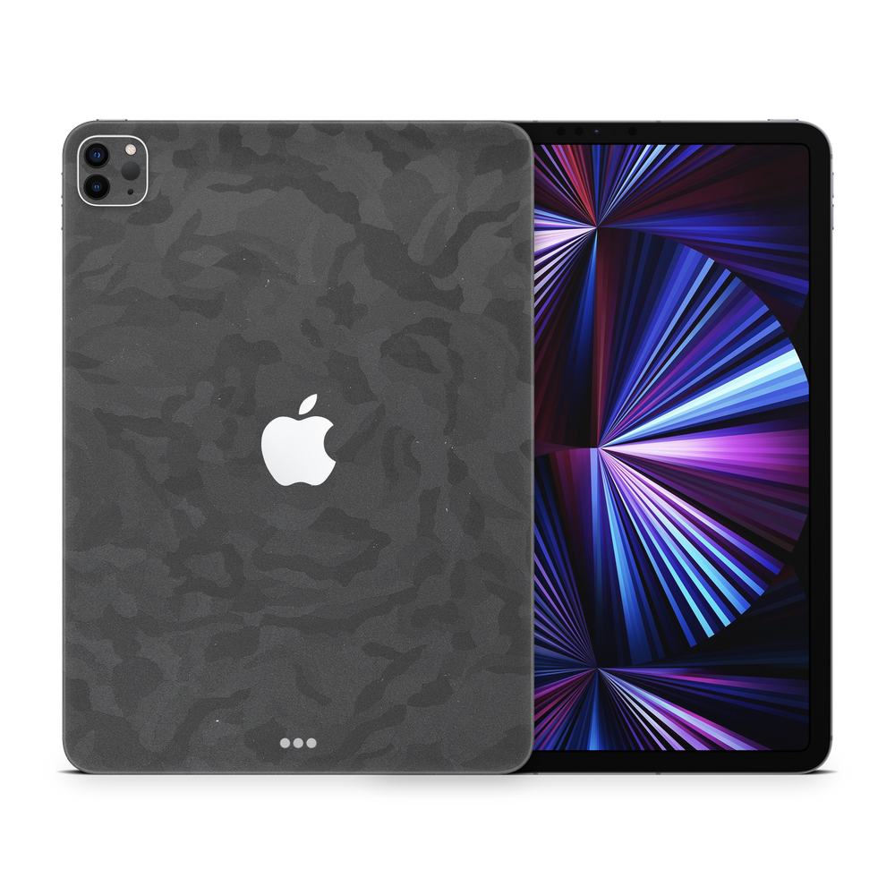 Apple Ipad Professional 11 Gen 5 Professional Black Camo Skin Wrap Cover