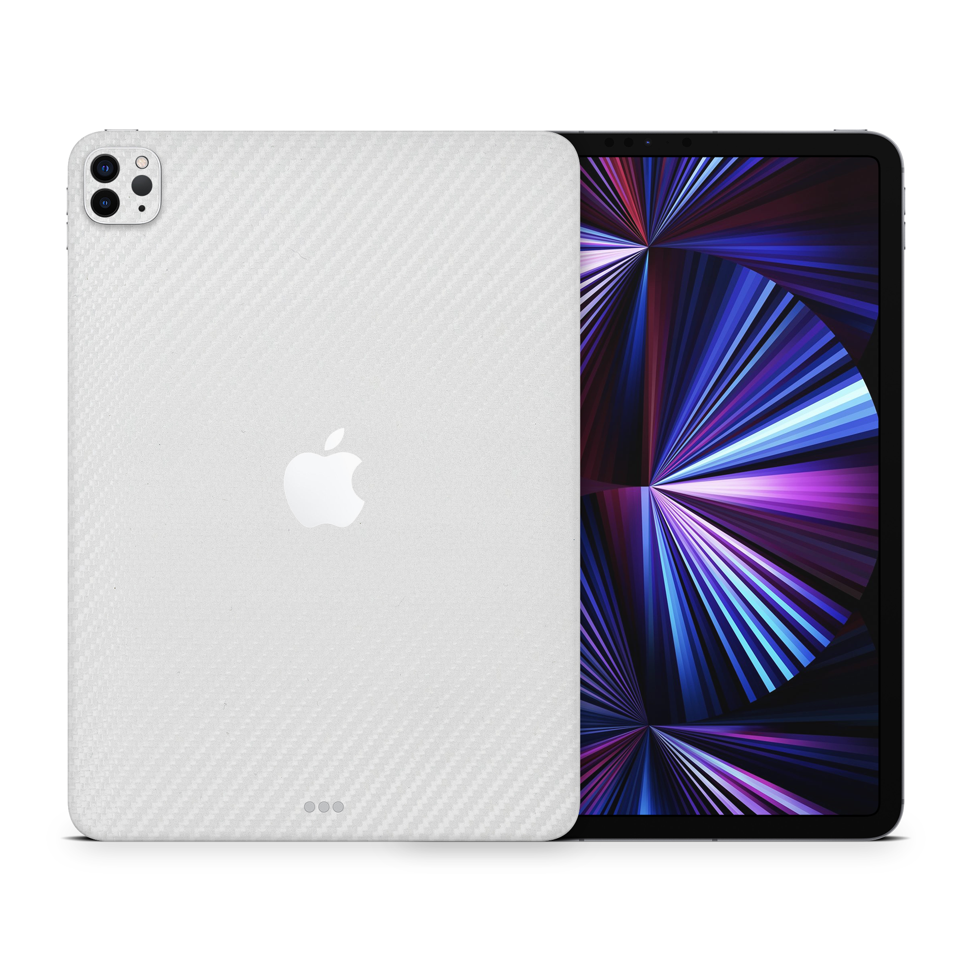 Apple Ipad Professional 11 Gen 5 Professional White Carbon Fiber Skin Wrap Cover