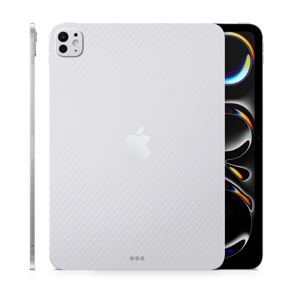 Apple iPad Pro 11 M4 2024 Essentials White Carbon Fiber Skin Wrap Cover
