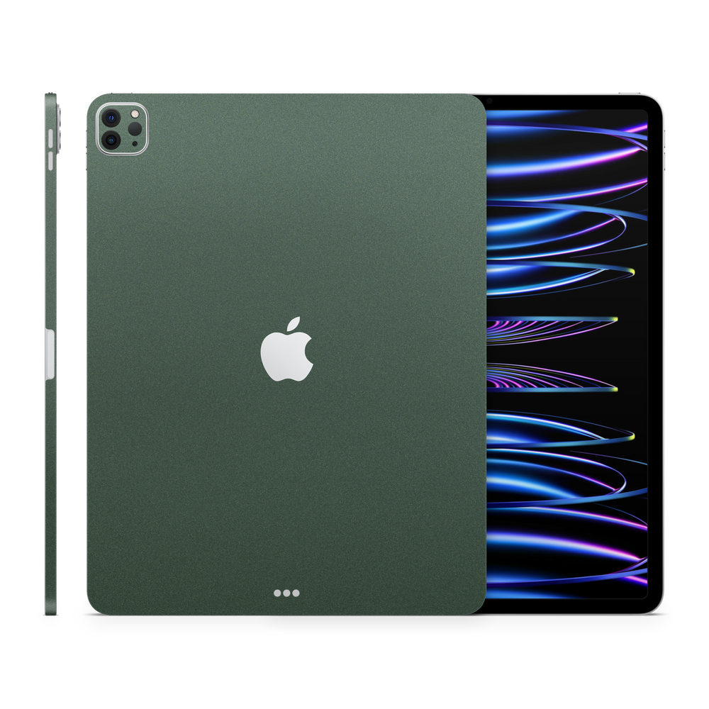Apple iPad Pro 12 Gen 6 Professional Matte Green Metallic Skin Wrap Cover