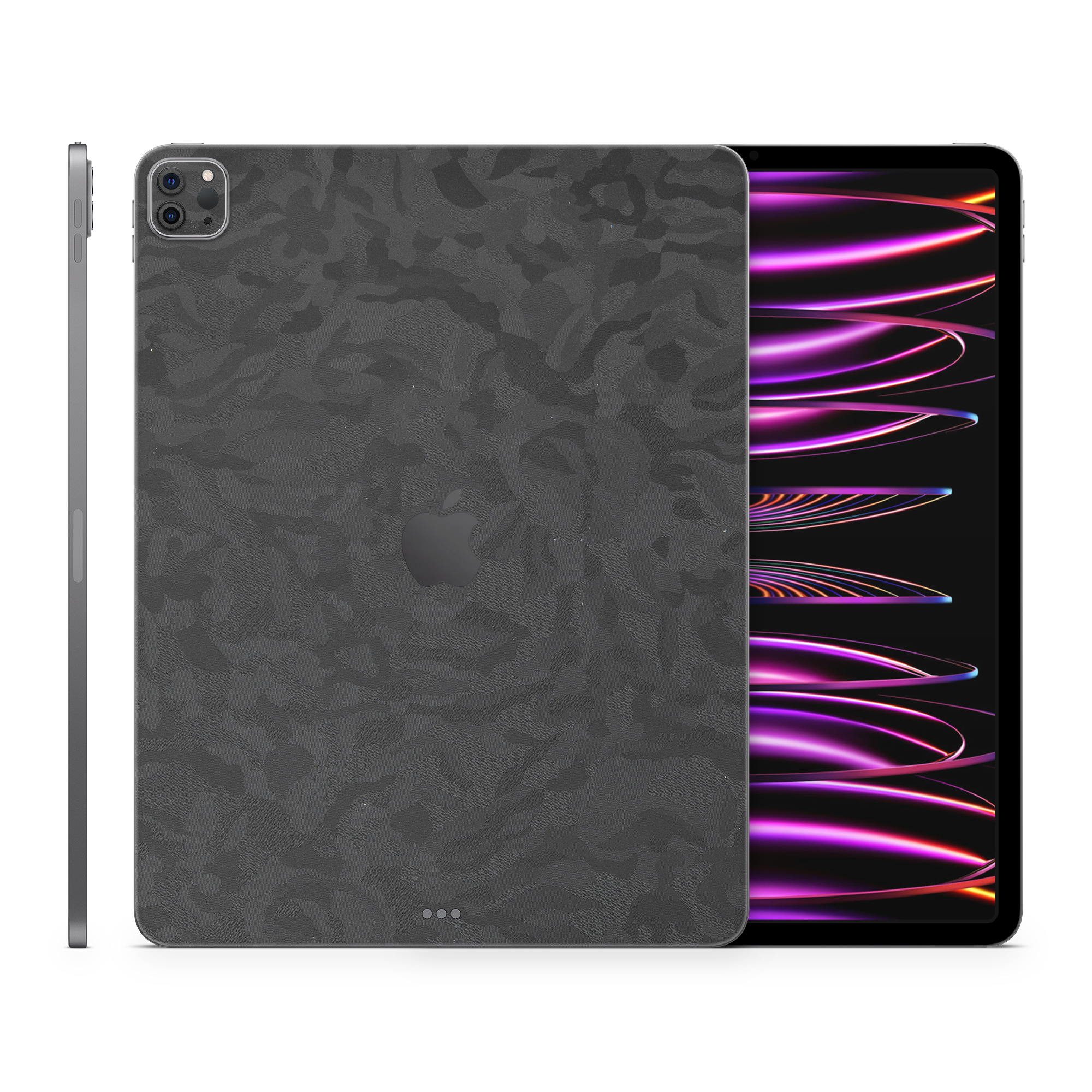 Apple Ipad Professional 129 M2 Essentials Black Camo Skin Wrap Cover