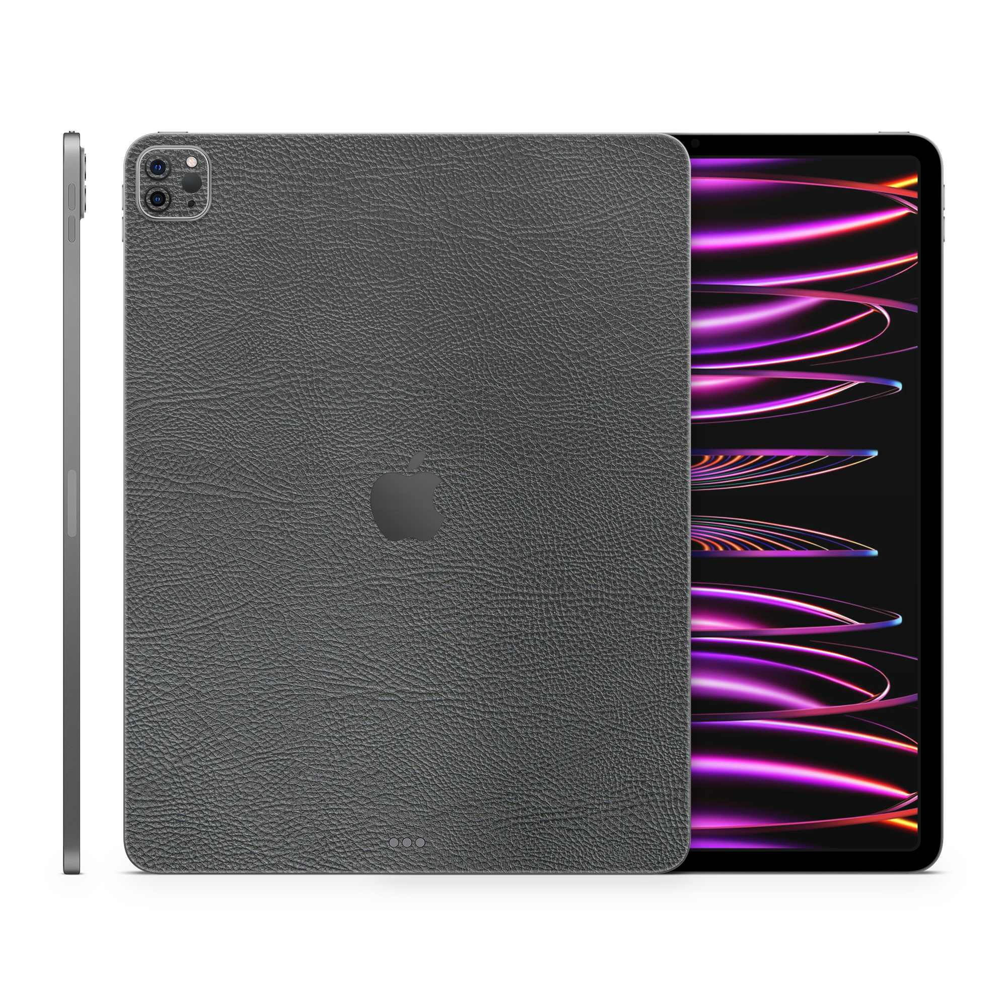 Apple Ipad Professional 129 M2 Essentials Black Leather Skin Wrap Cover