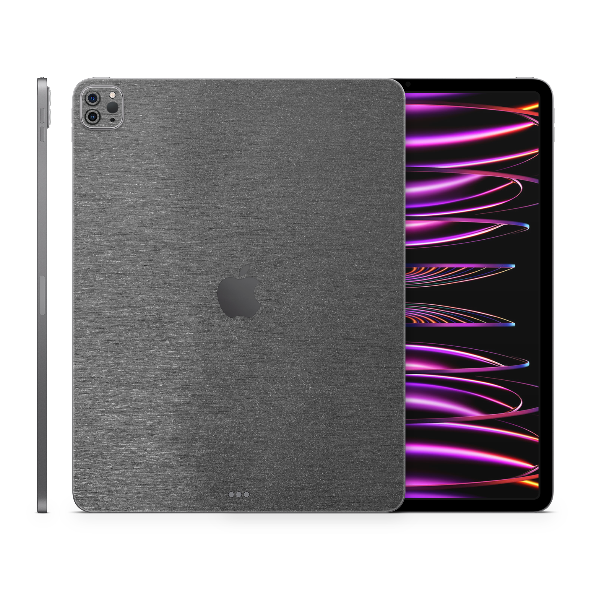 Apple Ipad Professional 129 M2 Essentials Brushed Black Skin Wrap Cover