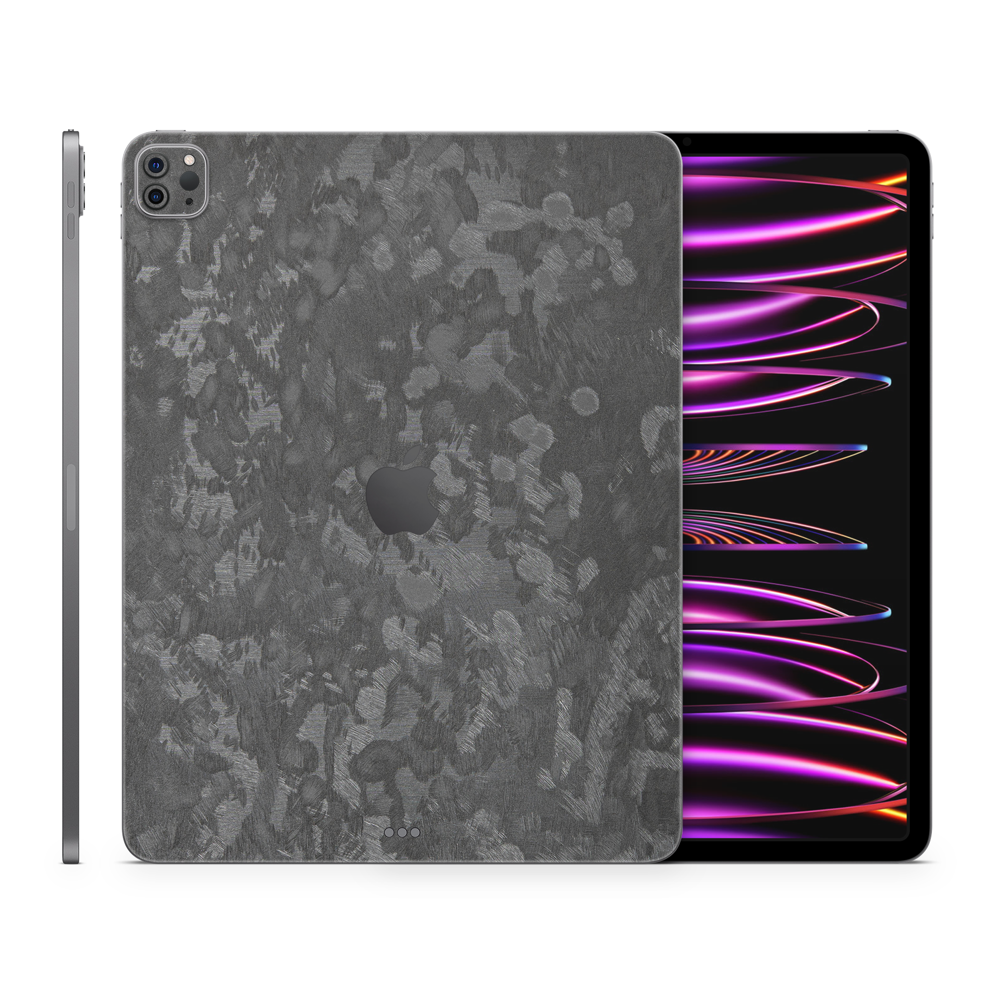 Apple Ipad Professional 129 M2 Essentials Forged Carbon Skin Wrap Cover