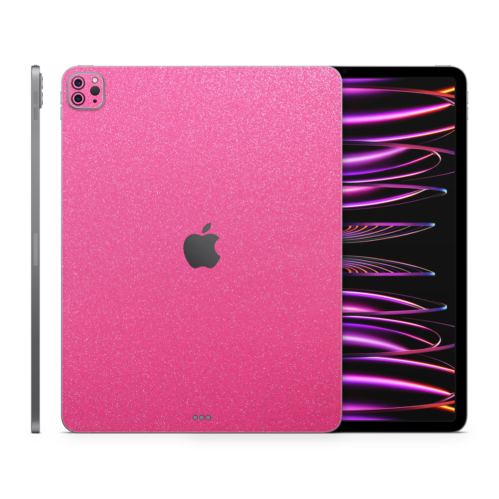 Apple Ipad Professional 129 M2 Essentials Pink Glitterbomb Skin Wrap Cover