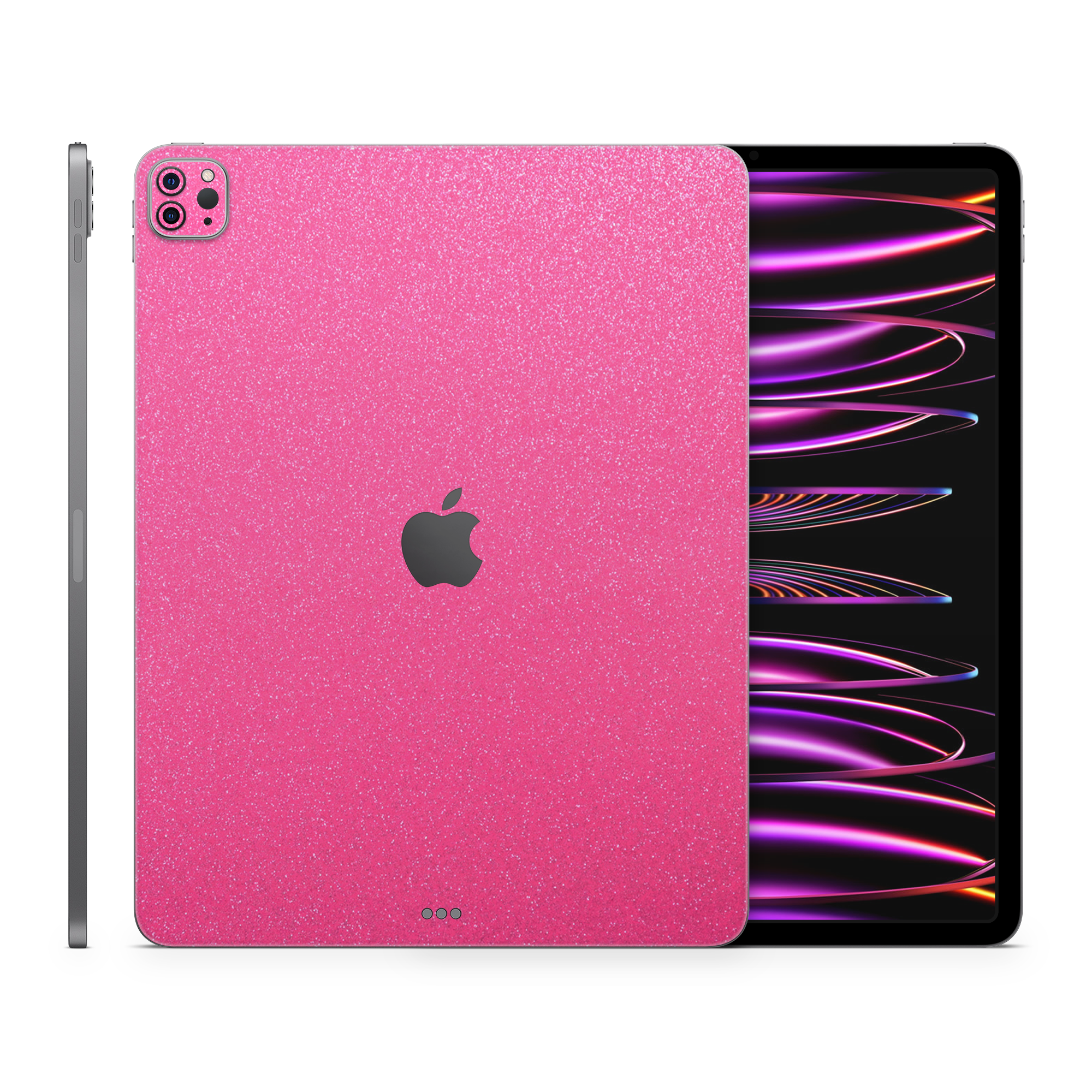 Apple Ipad Professional 129 M2 Essentials Pink Glitterbomb Skin Wrap Cover