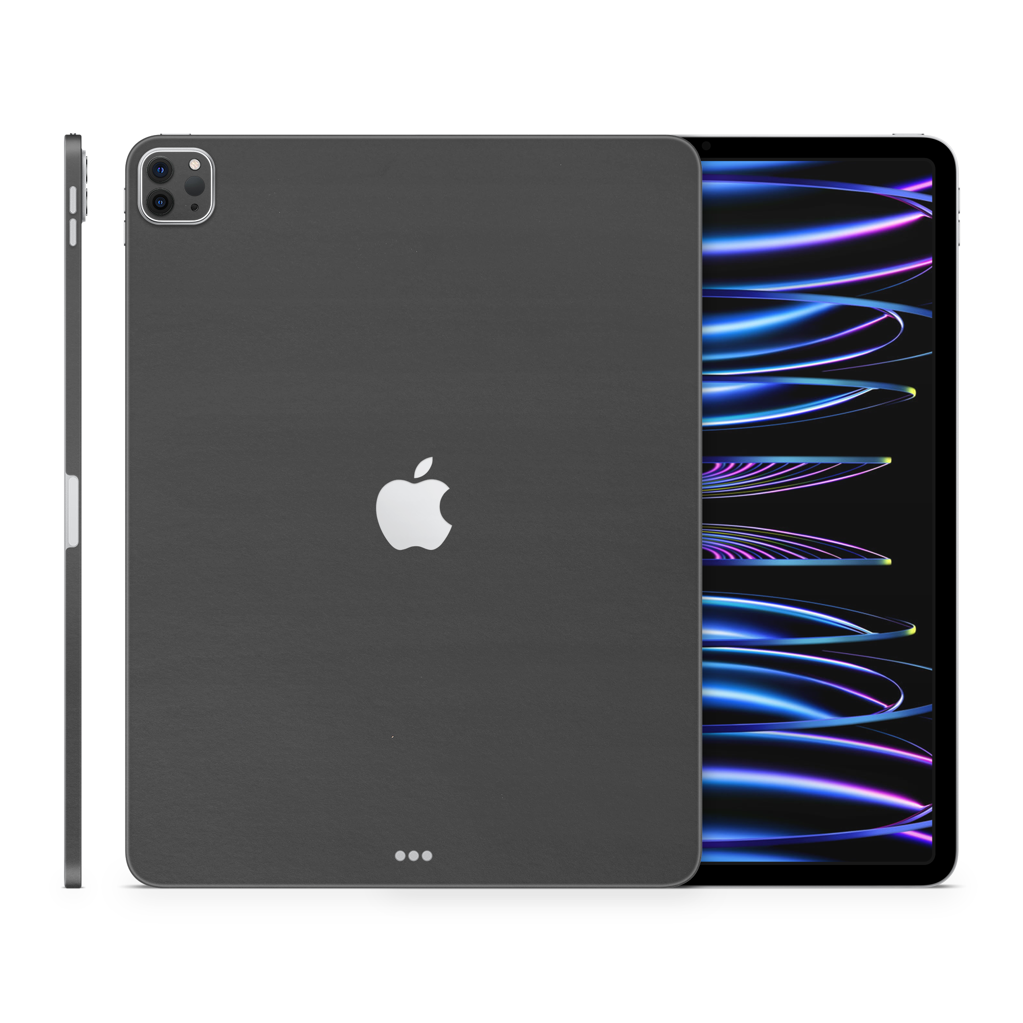 Apple Ipad Professional 129 M2 Professional Matte Black Skin Wrap Cover