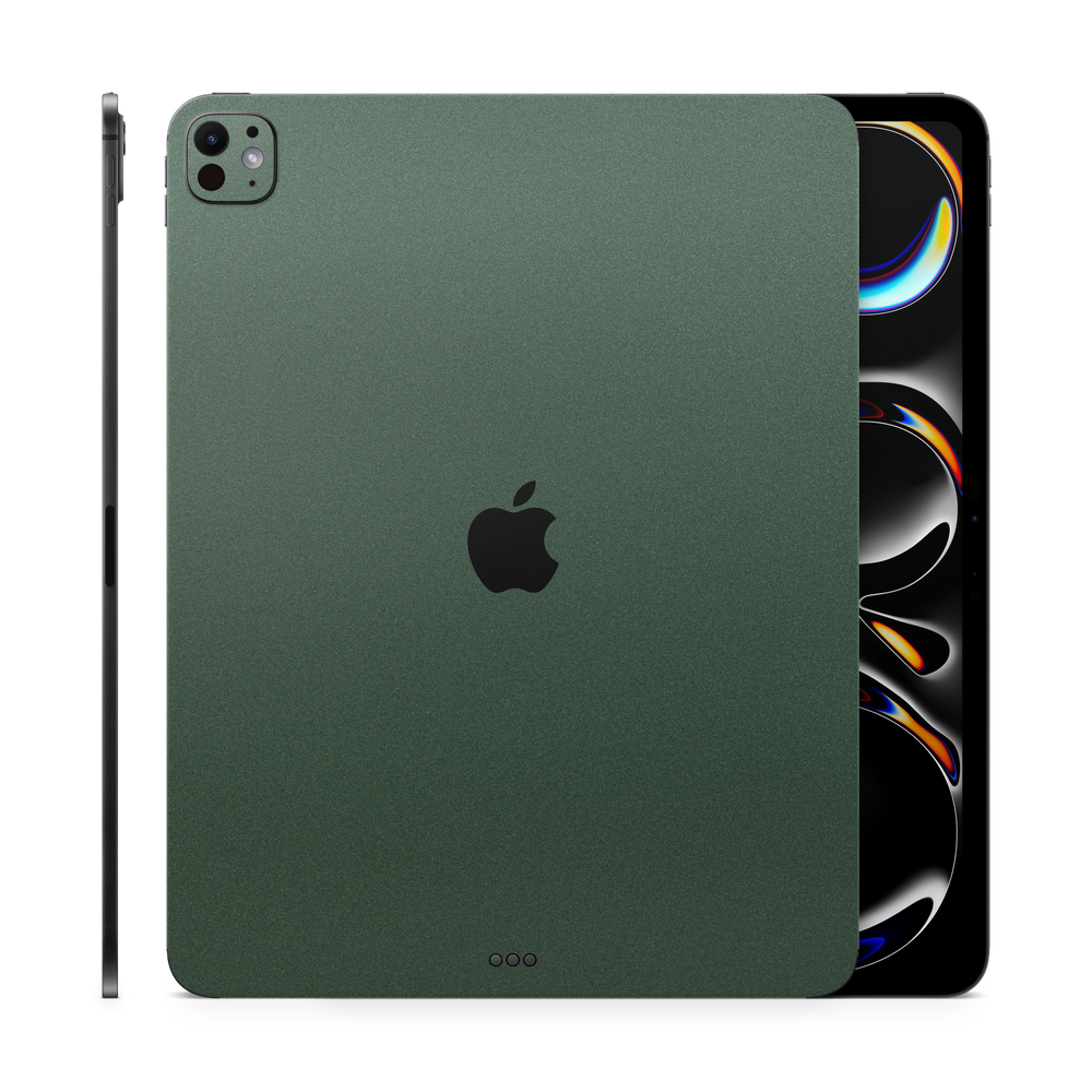 Apple iPad Pro 13 2024 Essentials Matte Green Metallic Skin Wrap Cover