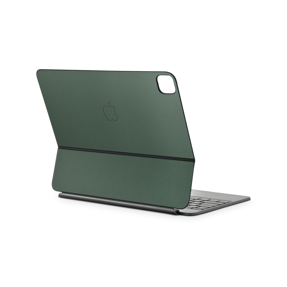 Apple iPad Pro 13 Magic Keyboard 2024 Essentials Matte Green Metallic Skin Wrap Cover