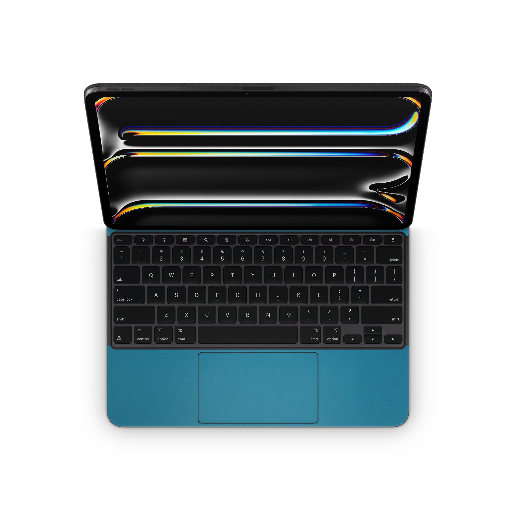 Apple Ipad Professional 13 Magic Keyboard Professional Interior Satin Ocean Shimmer Skin Wrap Cover
