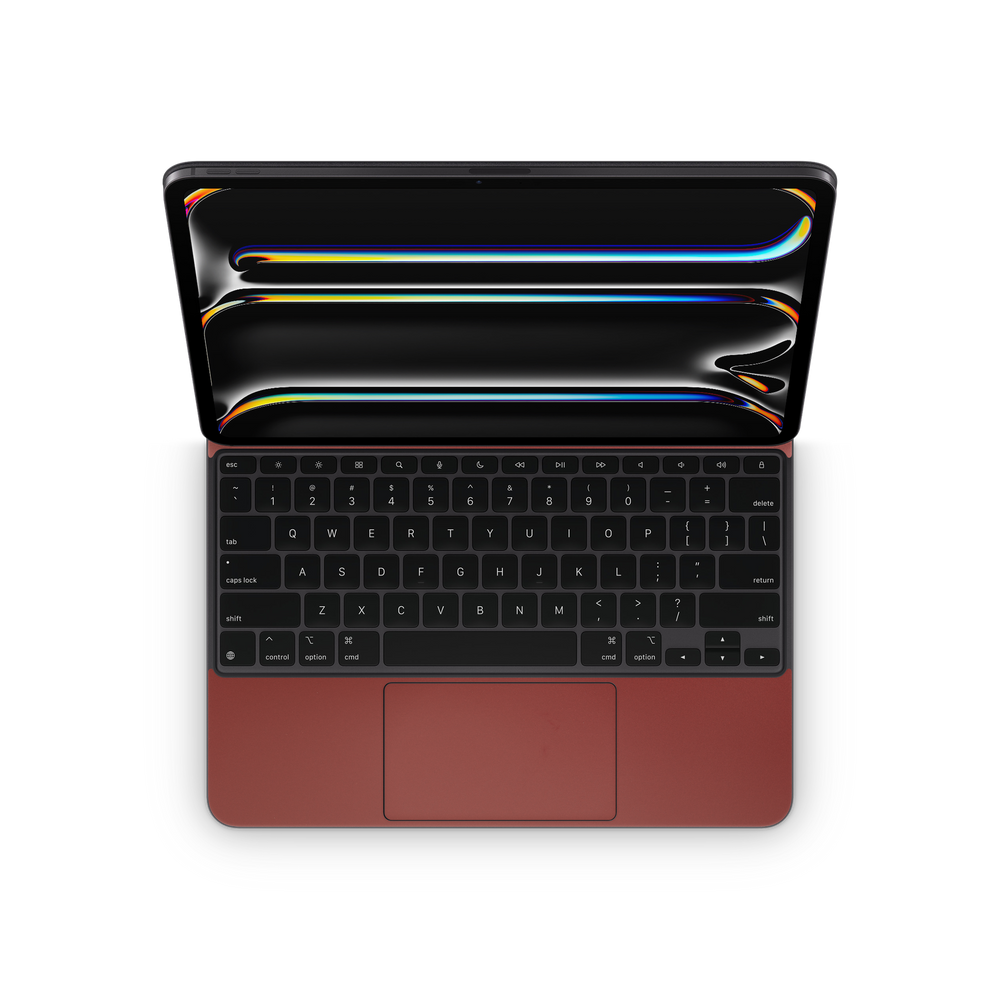 Apple iPad Pro 13 Magic Keyboard 2024 Professional Interior Vampire Red Skin Wrap Cover