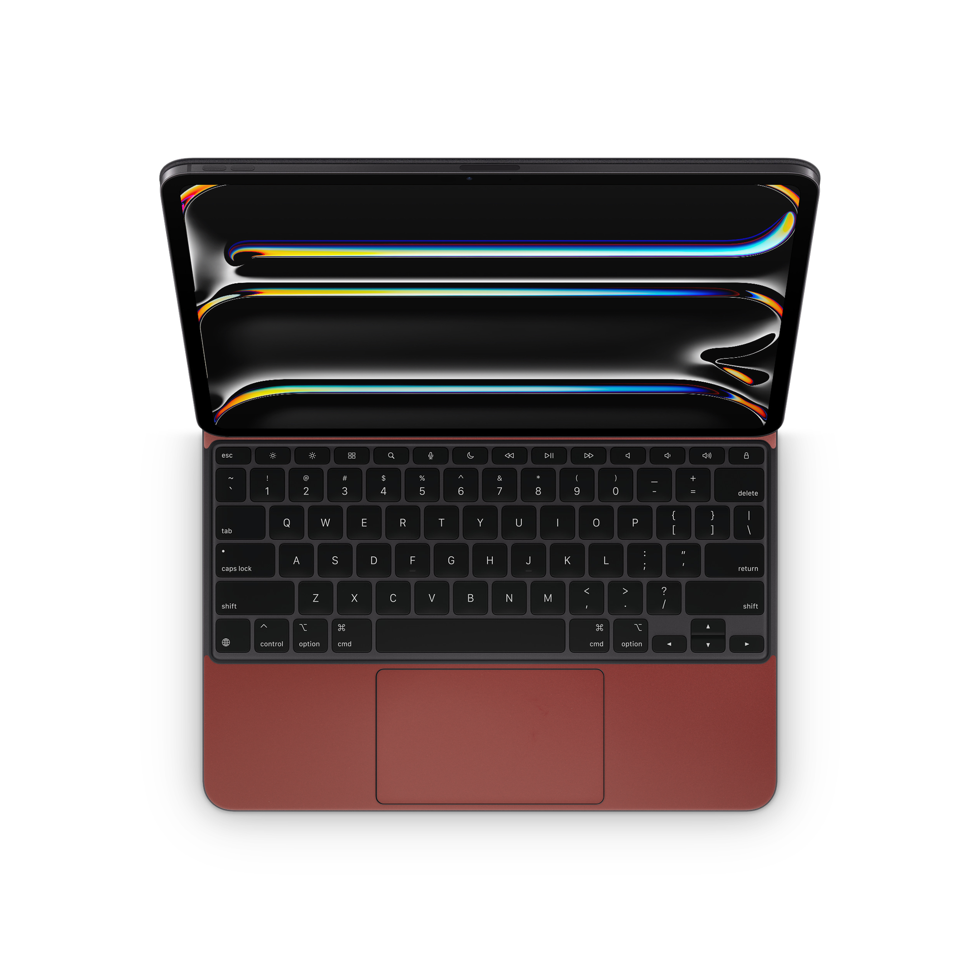 Apple iPad Pro 13 Magic Keyboard 2024 Professional Interior Vampire Red Skin Wrap Cover