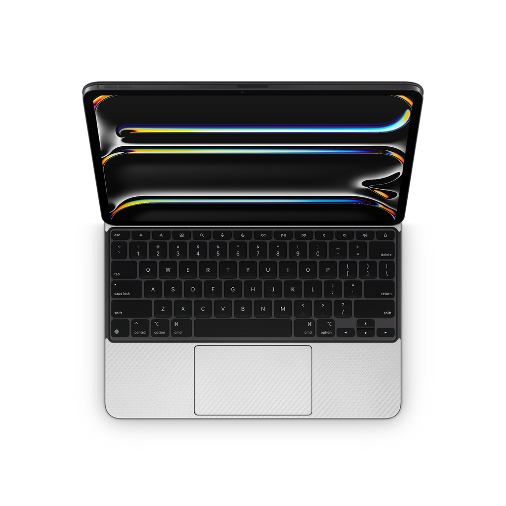 Apple Ipad Professional 13 Magic Keyboard Professional Interior White Carbon Fiber Skin Wrap Cover