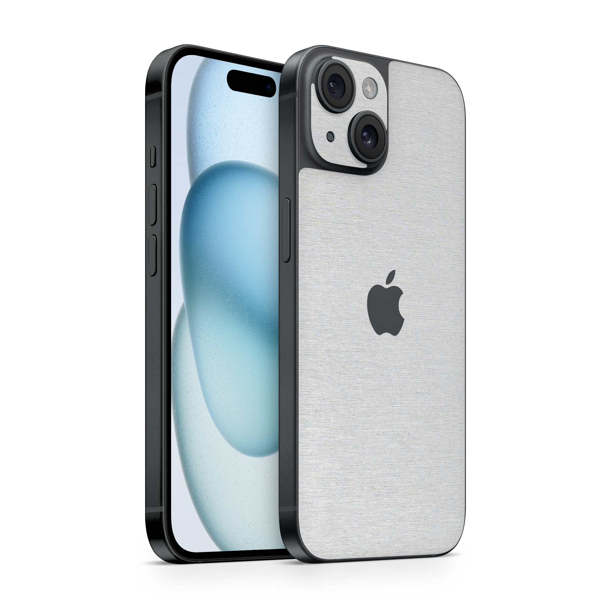 Apple Iphone 15 Base Essentials Brushed Aluminum Skin Wrap Cover