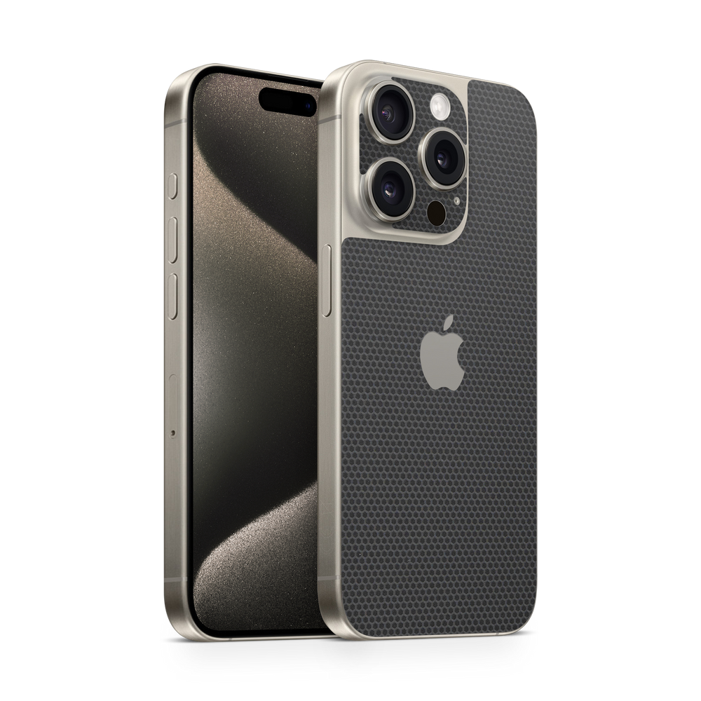 Apple Iphone 15 Professional Max Essentials Black Matrix Skin Wrap Cover