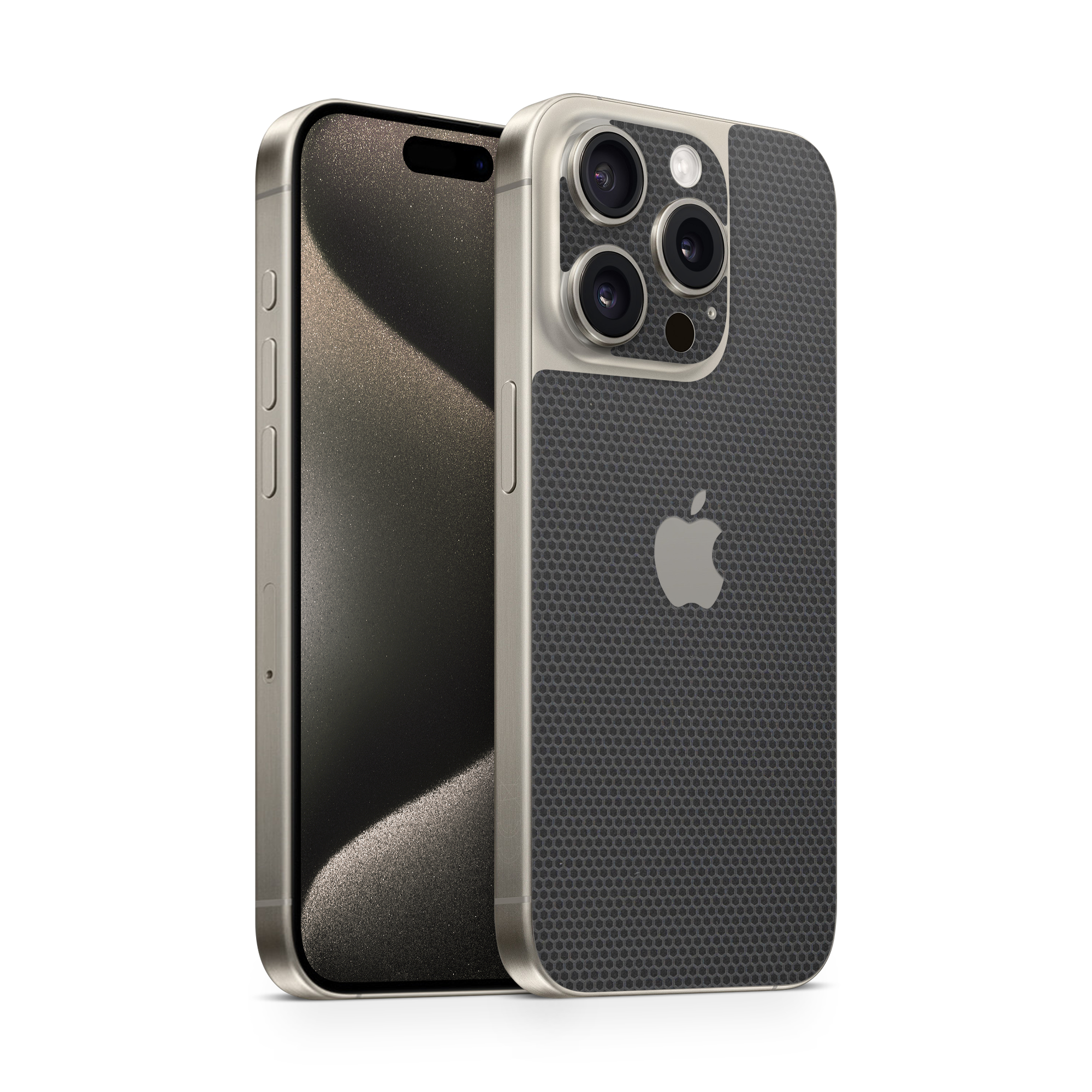Apple Iphone 15 Professional Max Essentials Black Matrix Skin Wrap Cover