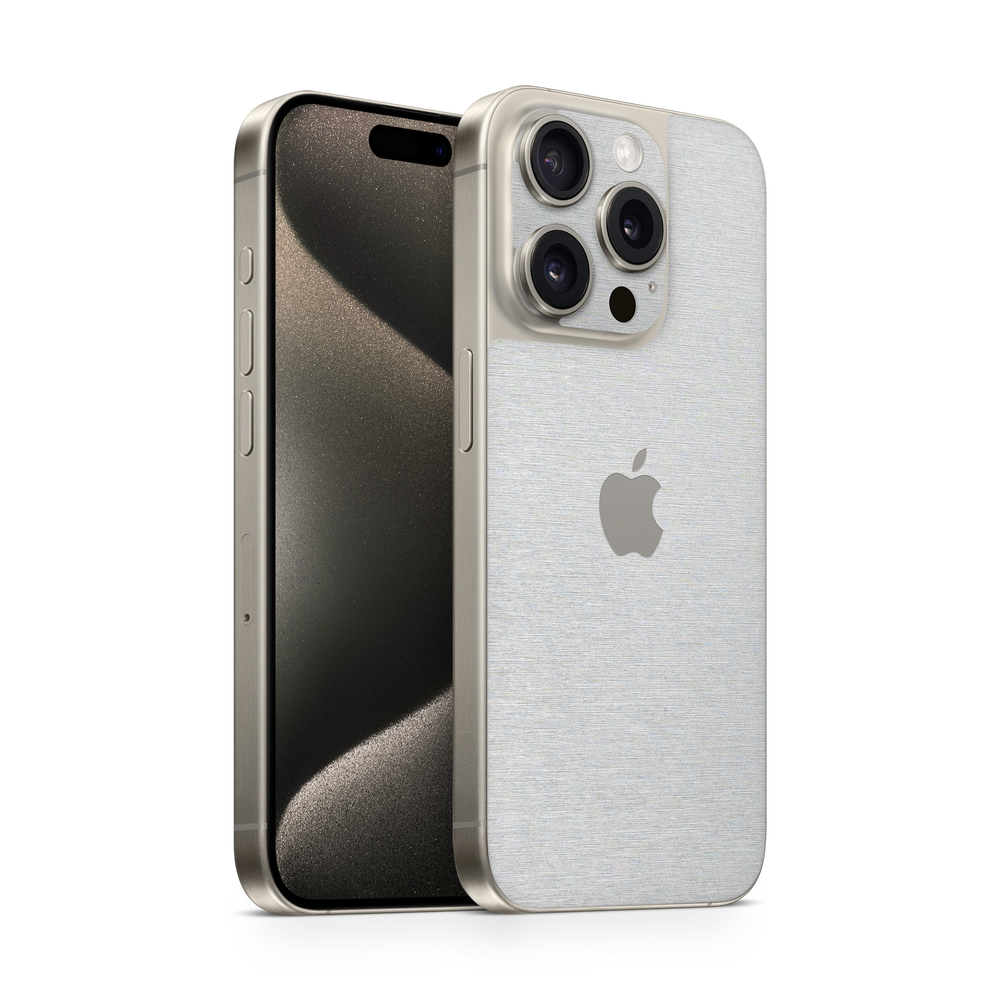 Apple Iphone 15 Professional Max Essentials Brushed Aluminum Skin Wrap Cover
