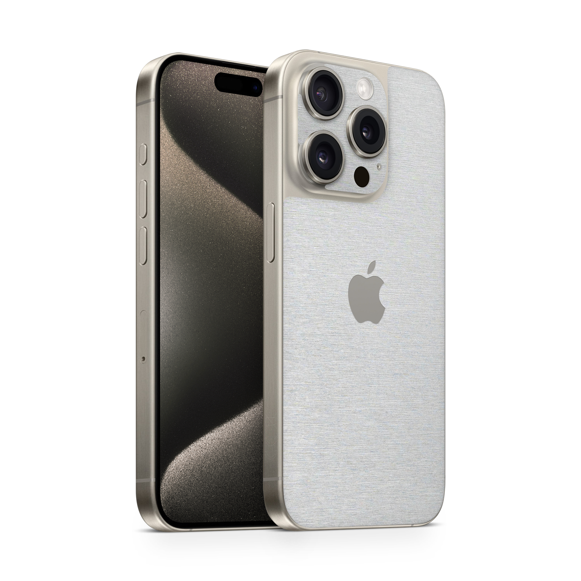 Apple Iphone 15 Professional Max Essentials Brushed Aluminum Skin Wrap Cover