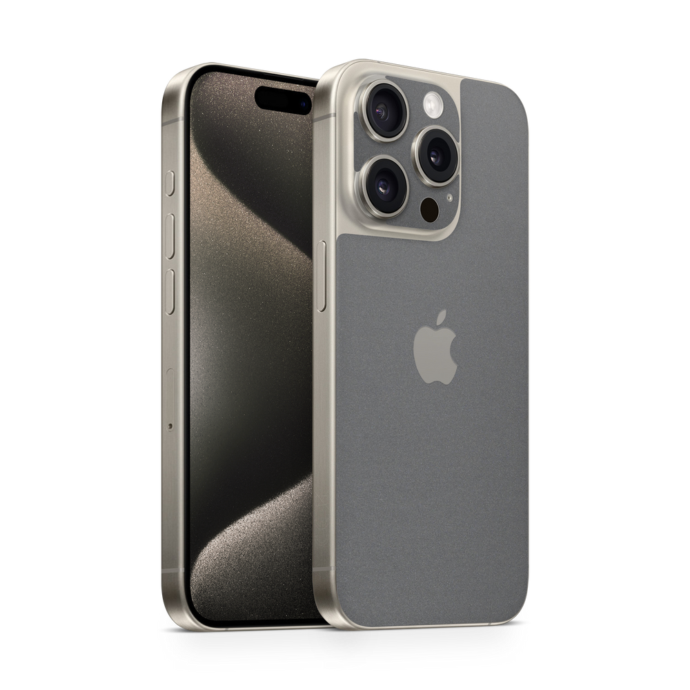 Apple Iphone 15 Professional Max Essentials Charcoal Grey Skin Wrap Cover