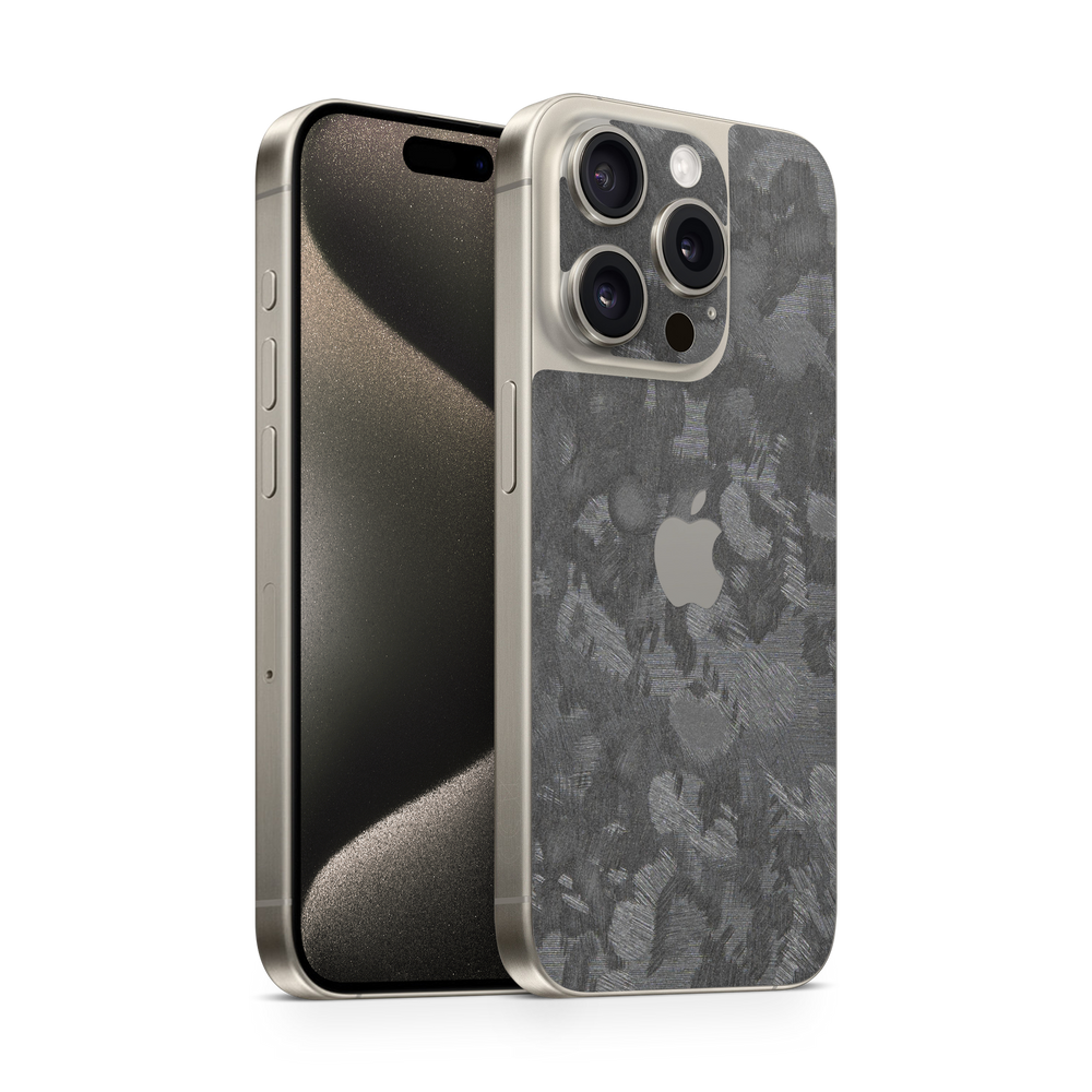 Apple Iphone 15 Professional Max Essentials Forged Carbon Skin Wrap Cover