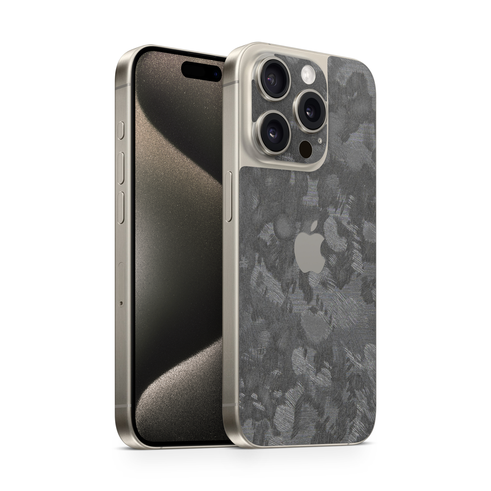 Apple Iphone 15 Professional Max Essentials Forged Carbon Skin Wrap Cover