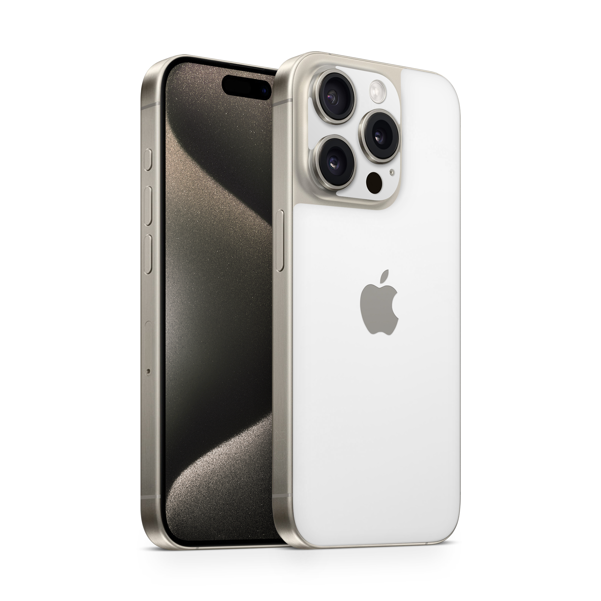 Apple Iphone 15 Professional Max Essentials Satin White Skin Wrap Cover