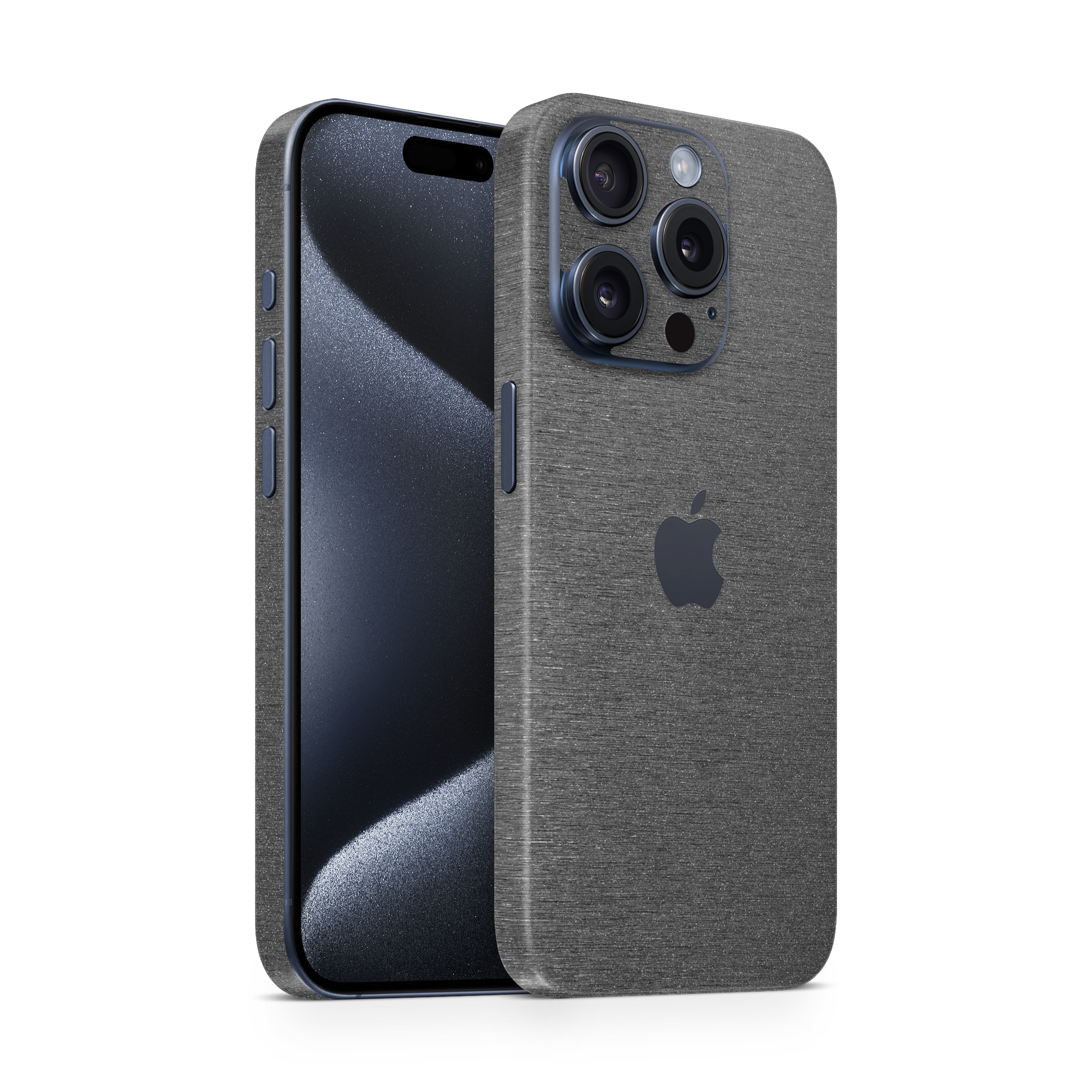 Apple Iphone 15 Professional Max Professional Brushed Black Skin Wrap Cover