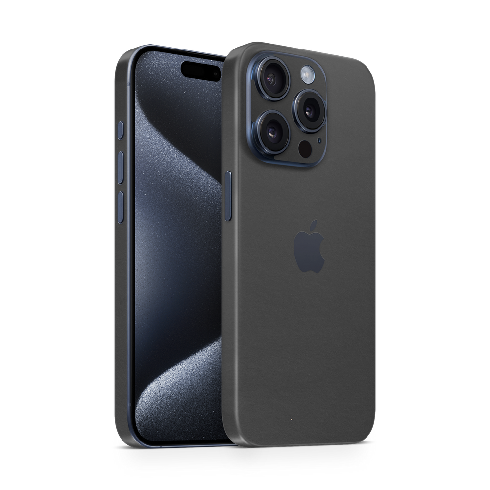 Apple Iphone 15 Professional Max Professional Matte Black Skin Wrap Cover