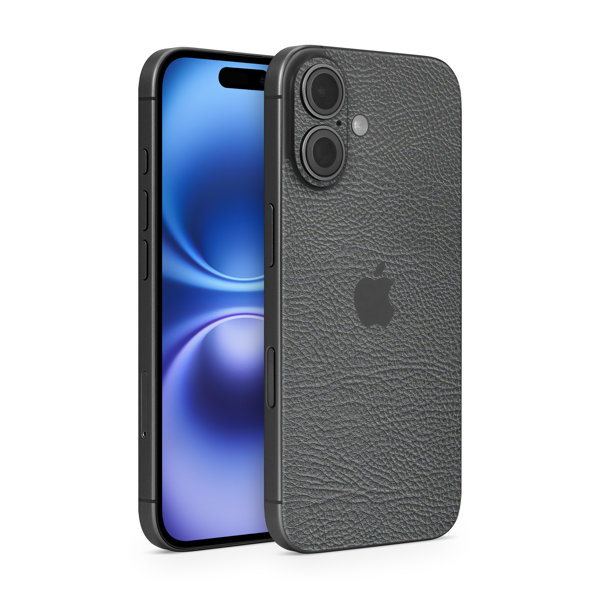 Apple Iphone 16 Base Essentials Black Leather Skin Wrap Cover