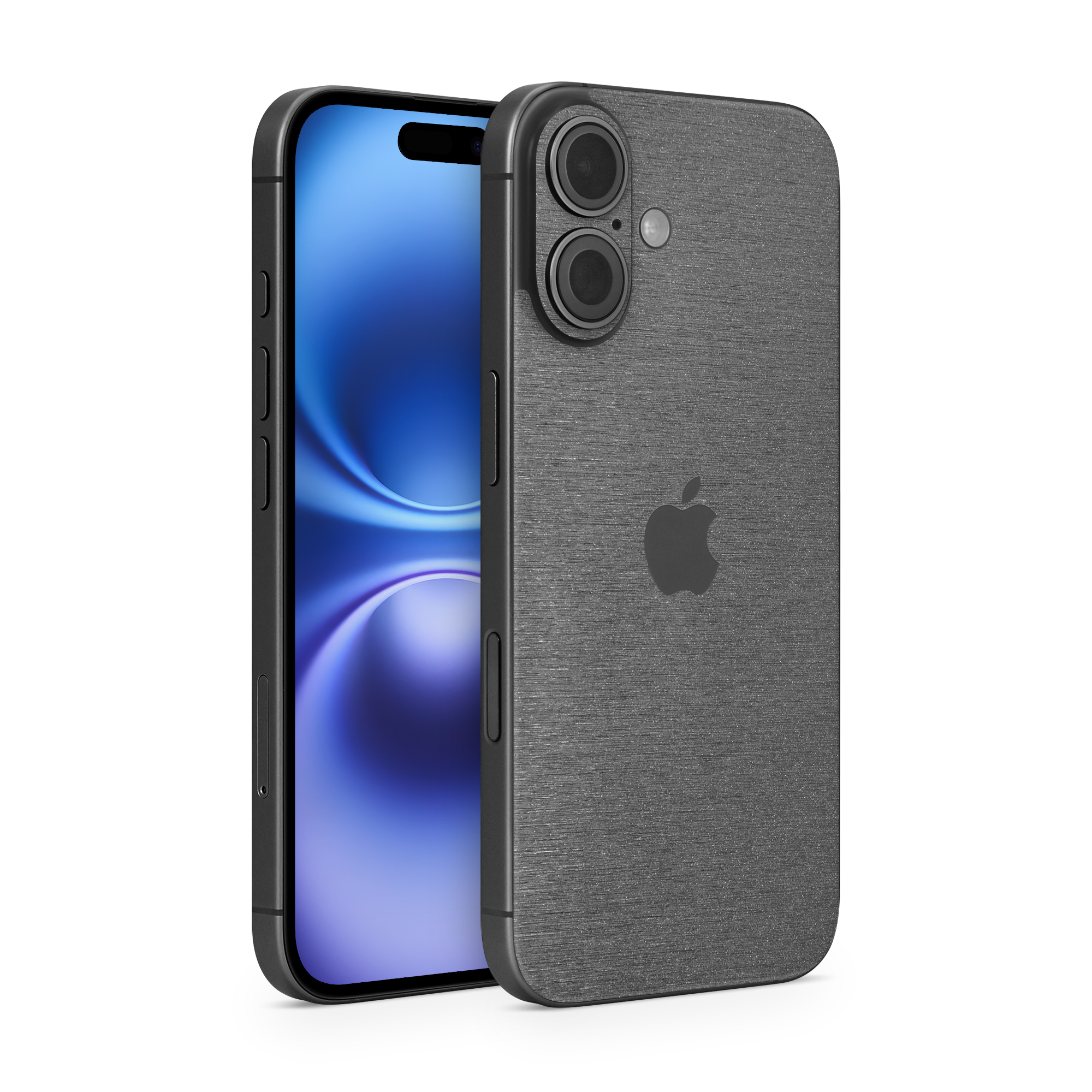 Apple Iphone 16 Plus Essentials Brushed Black Skin Wrap Cover