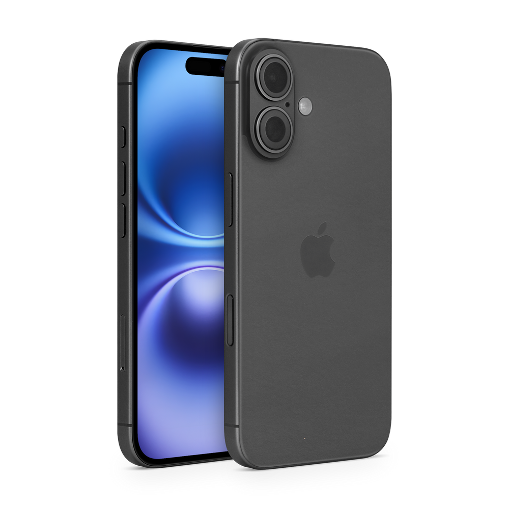Apple Iphone 16 Plus Essentials Matte Black Skin Wrap Cover