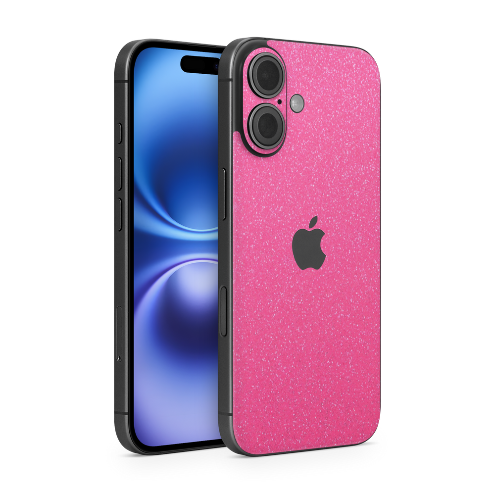 Apple Iphone 16 Plus Essentials Pink Glitterbomb Skin Wrap Cover