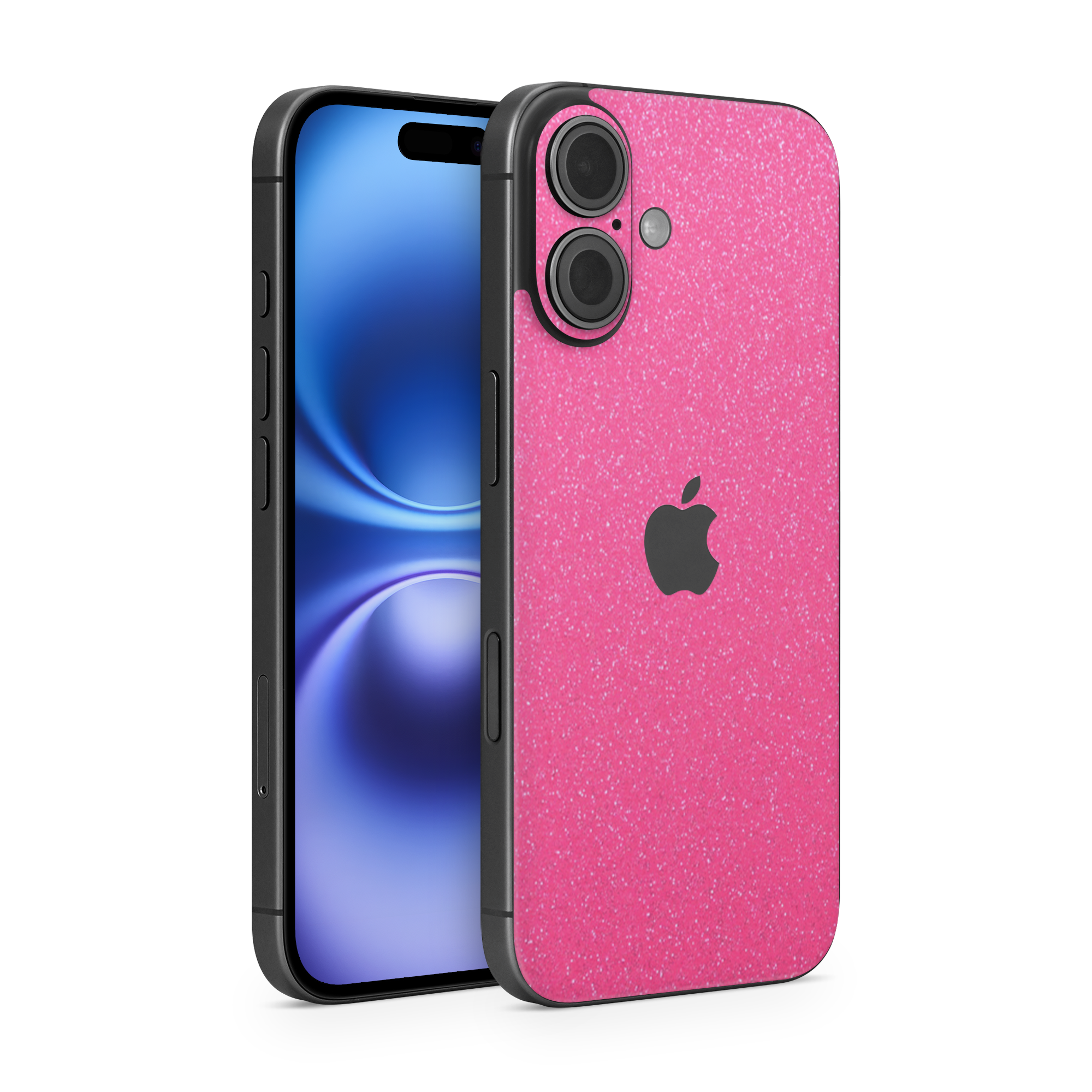 Apple Iphone 16 Plus Essentials Pink Glitterbomb Skin Wrap Cover