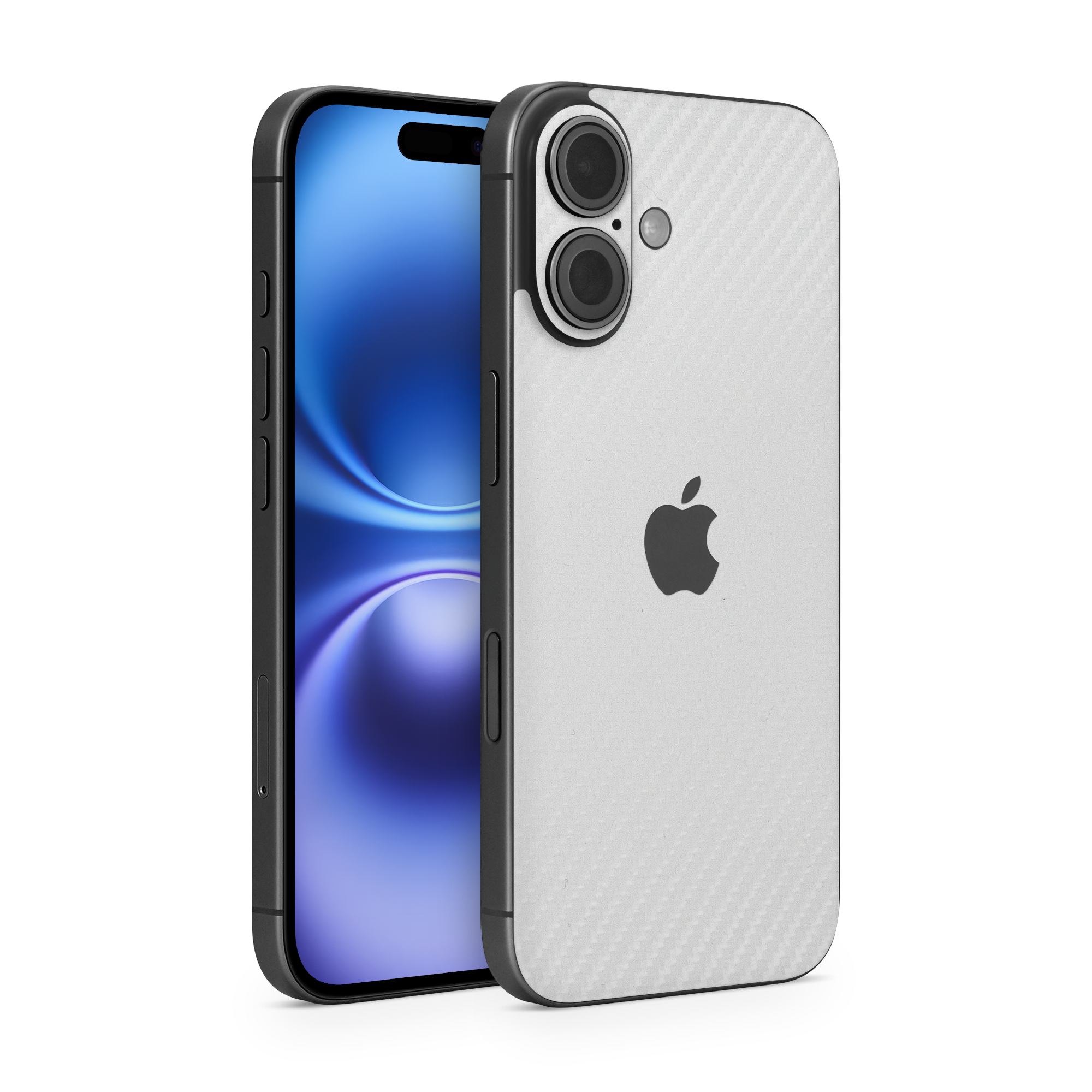 Apple Iphone 16 Plus Essentials White Carbon Fiber Skin Wrap Cover