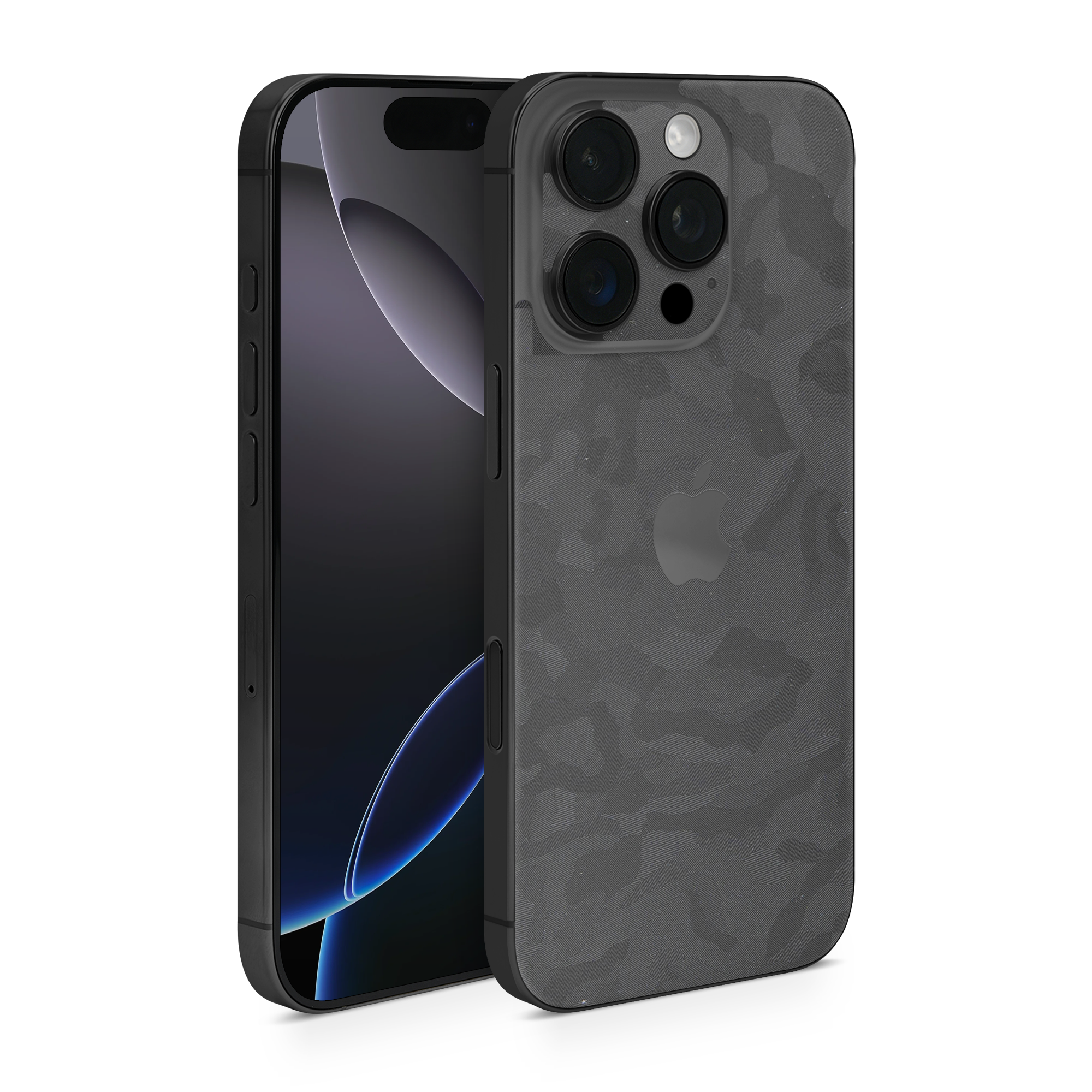 Apple Iphone 16 Professional Essentials Black Camo Skin Wrap Cover