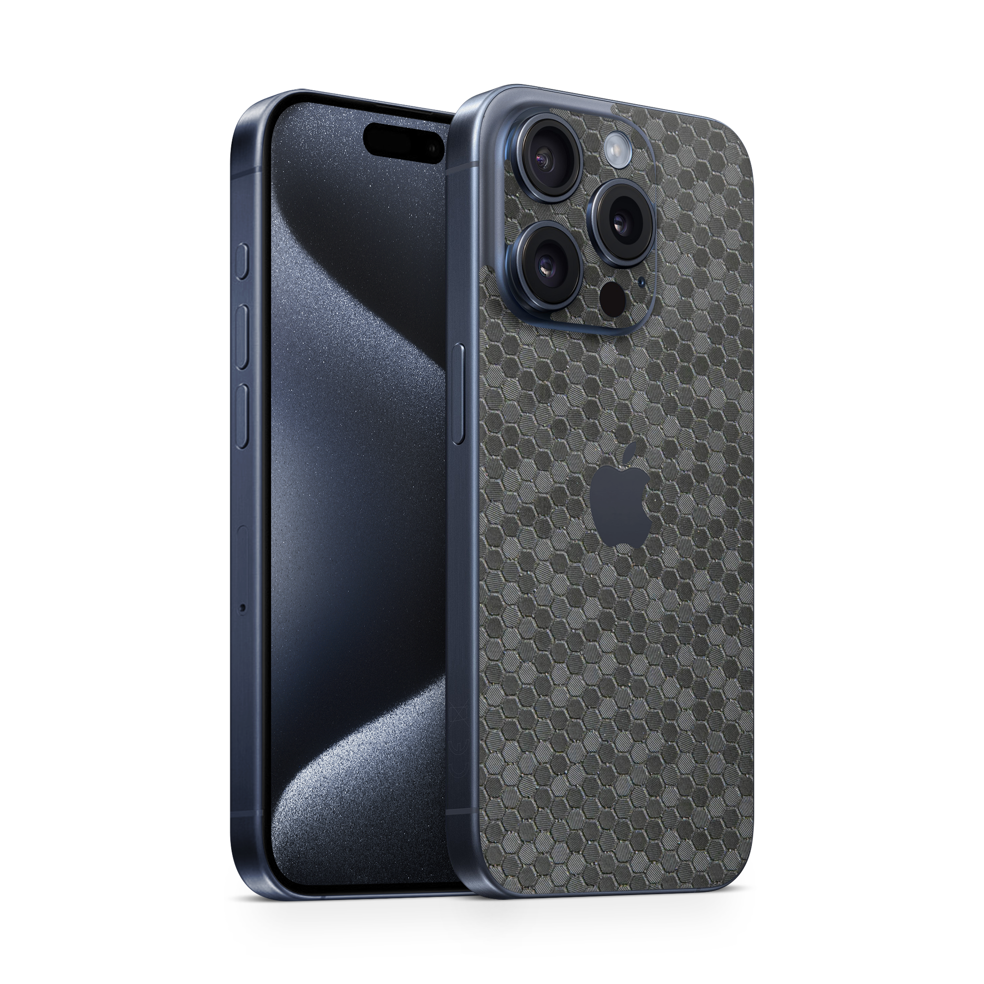 Apple Iphone 16 Professional Essentials Black Honeycomb Skin Wrap Cover