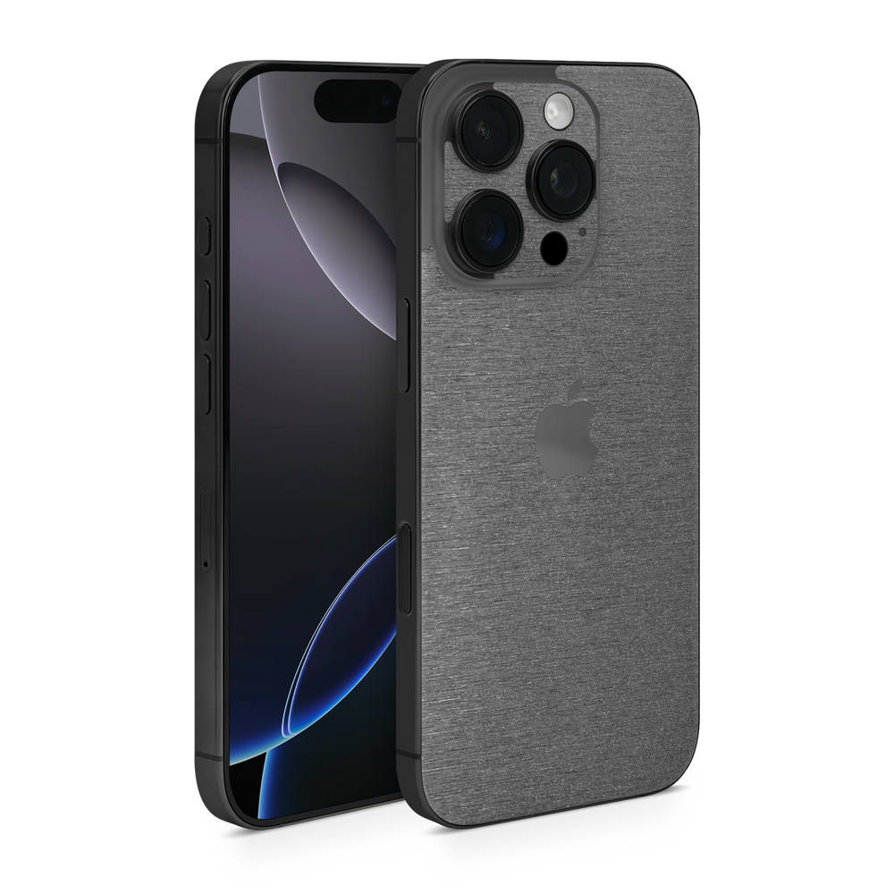 Apple Iphone 16 Professional Essentials Brushed Black Skin Wrap Cover