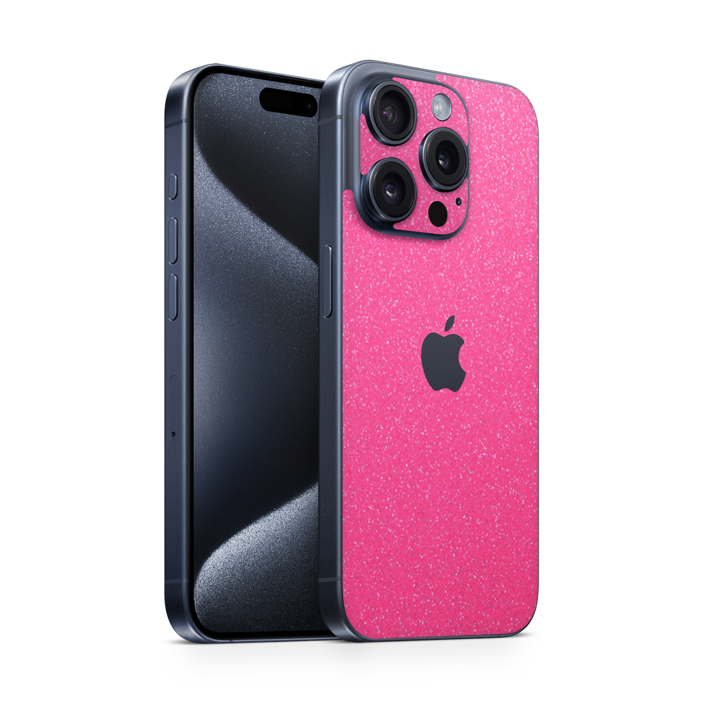 Apple Iphone 16 Professional Essentials Pink Glitterbomb Skin Wrap Cover