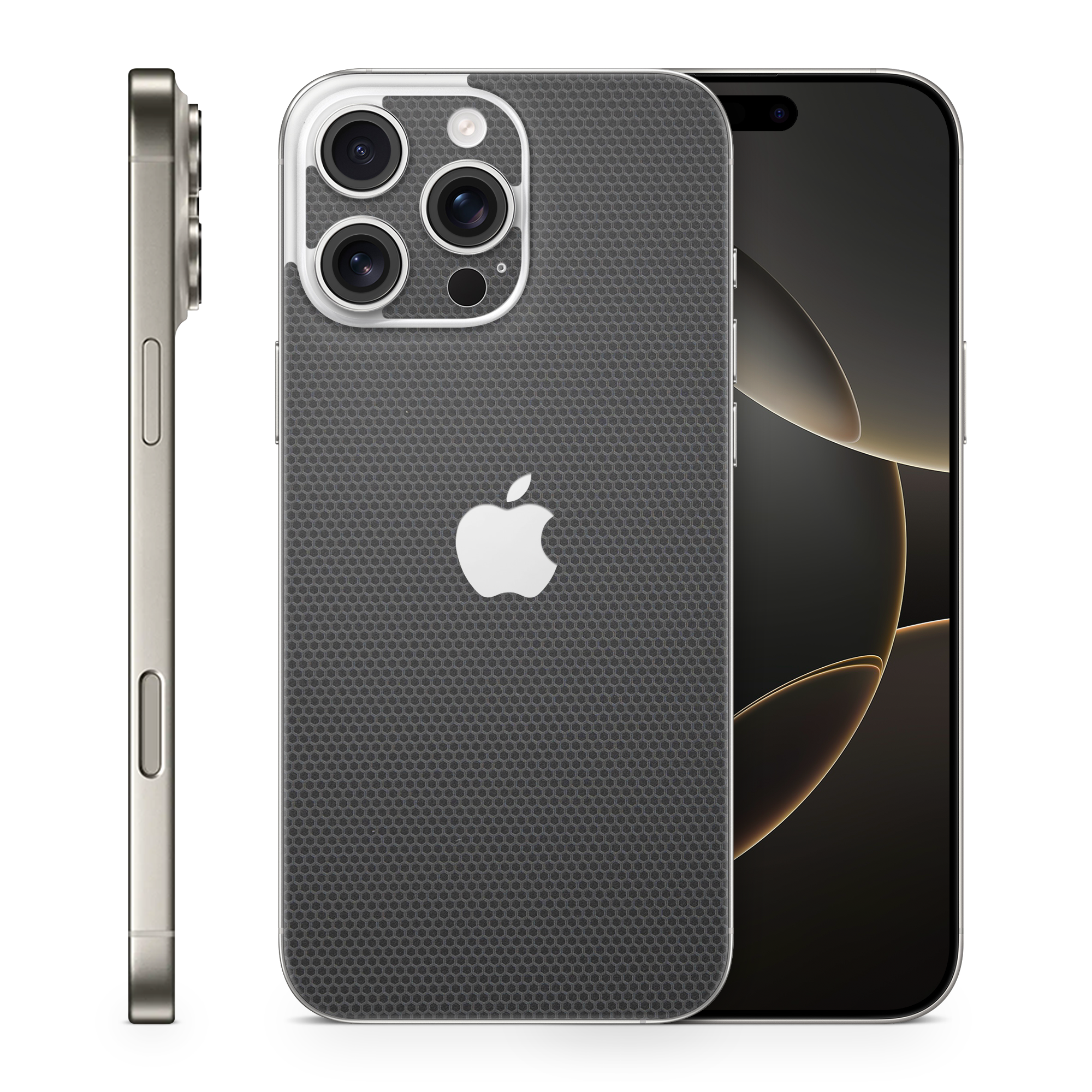 Apple Iphone 16 Professional Max Essentials Black Matrix Skin Wrap Cover