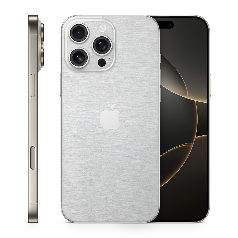 Apple Iphone 16 Professional Max Essentials Brushed Aluminum Skin Wrap Cover