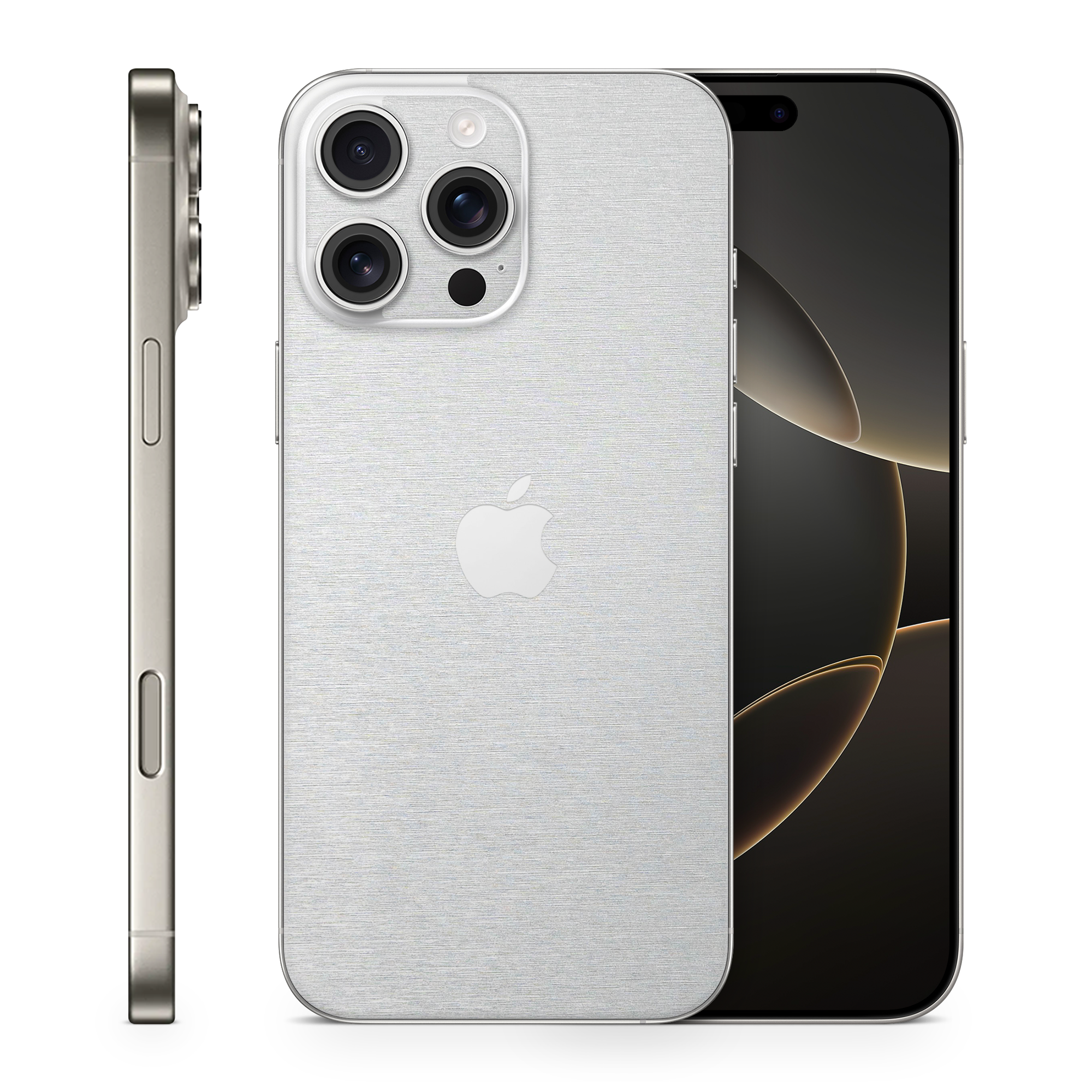 Apple Iphone 16 Professional Max Essentials Brushed Aluminum Skin Wrap Cover