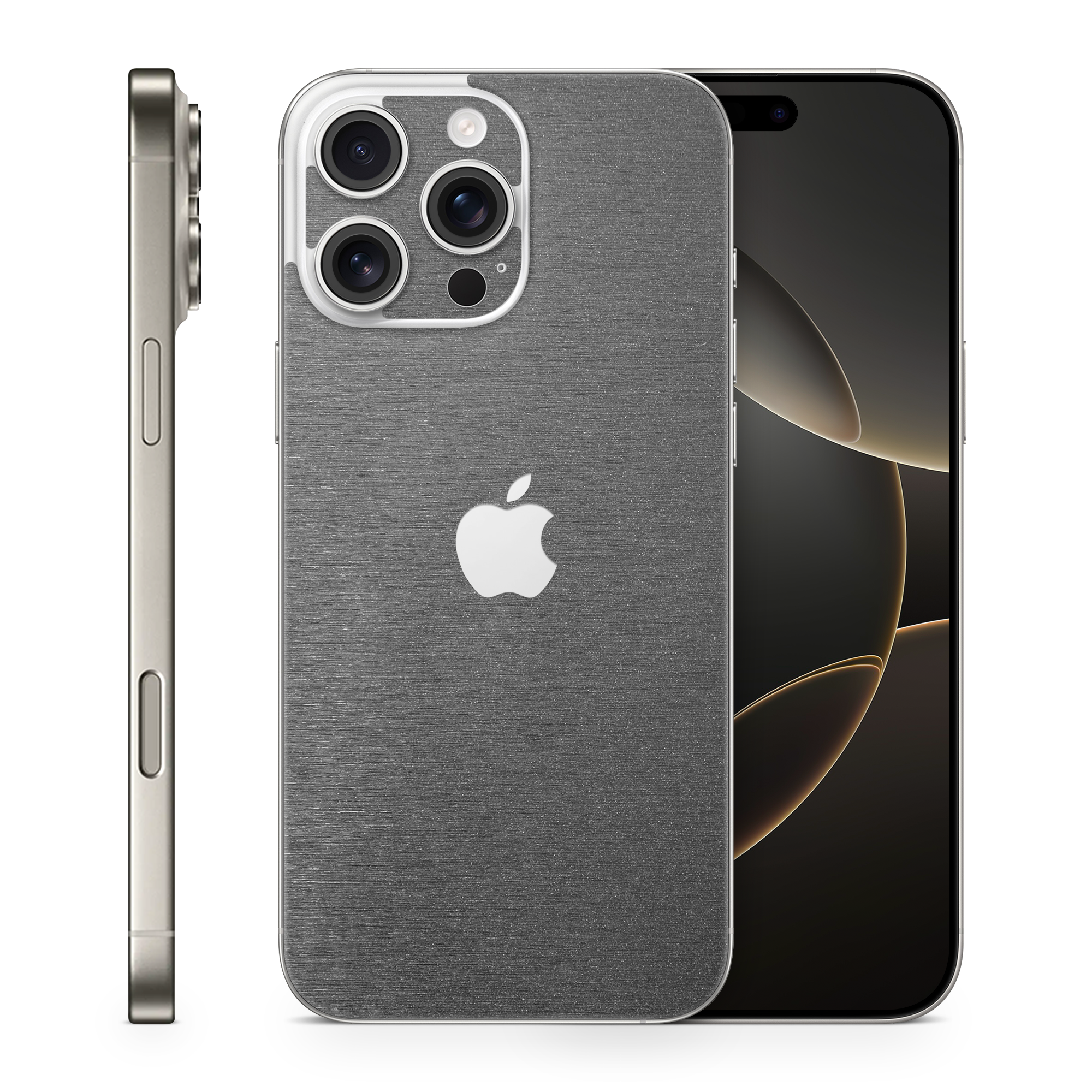 Apple Iphone 16 Professional Max Essentials Brushed Black Skin Wrap Cover