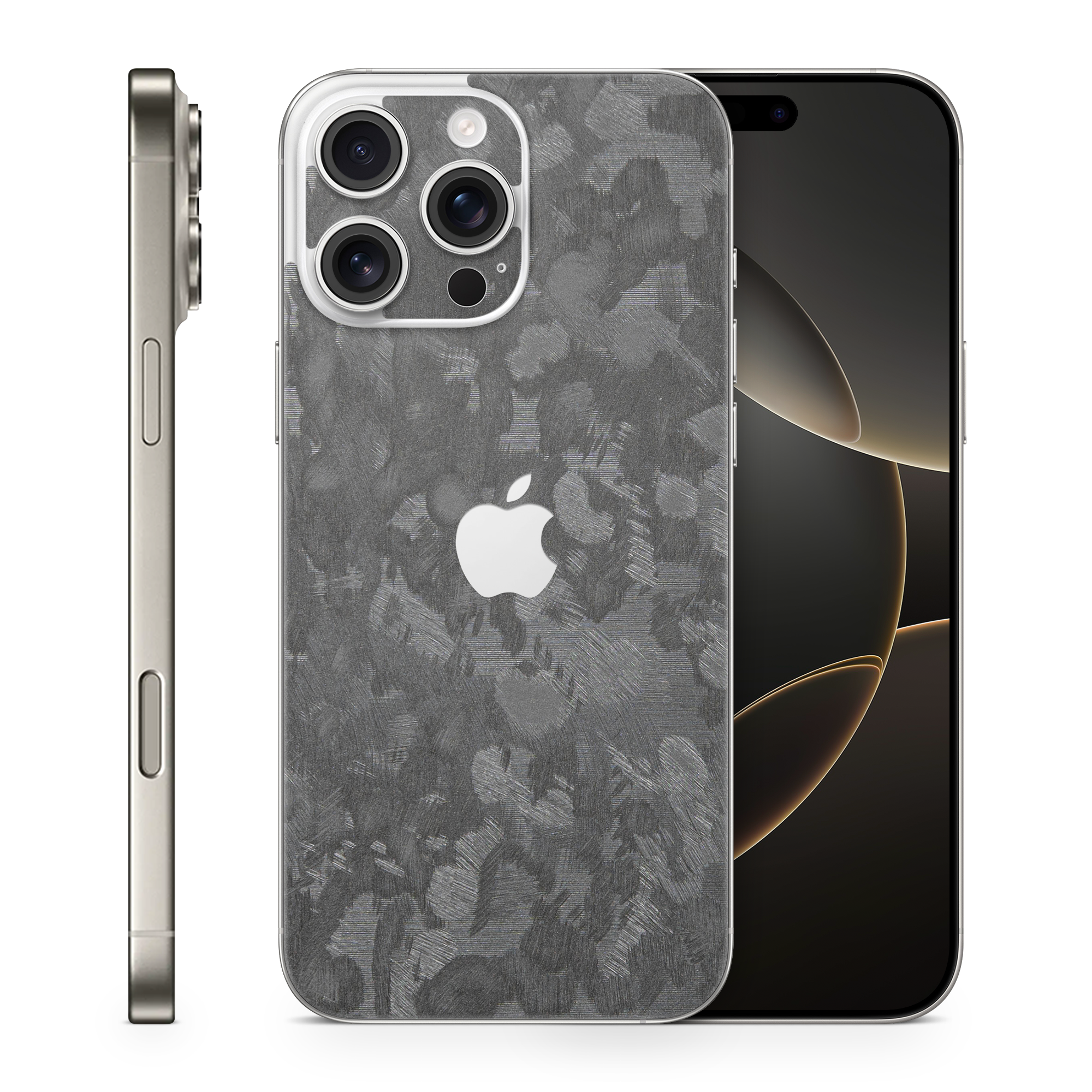 Apple Iphone 16 Professional Max Essentials Forged Carbon Skin Wrap Cover
