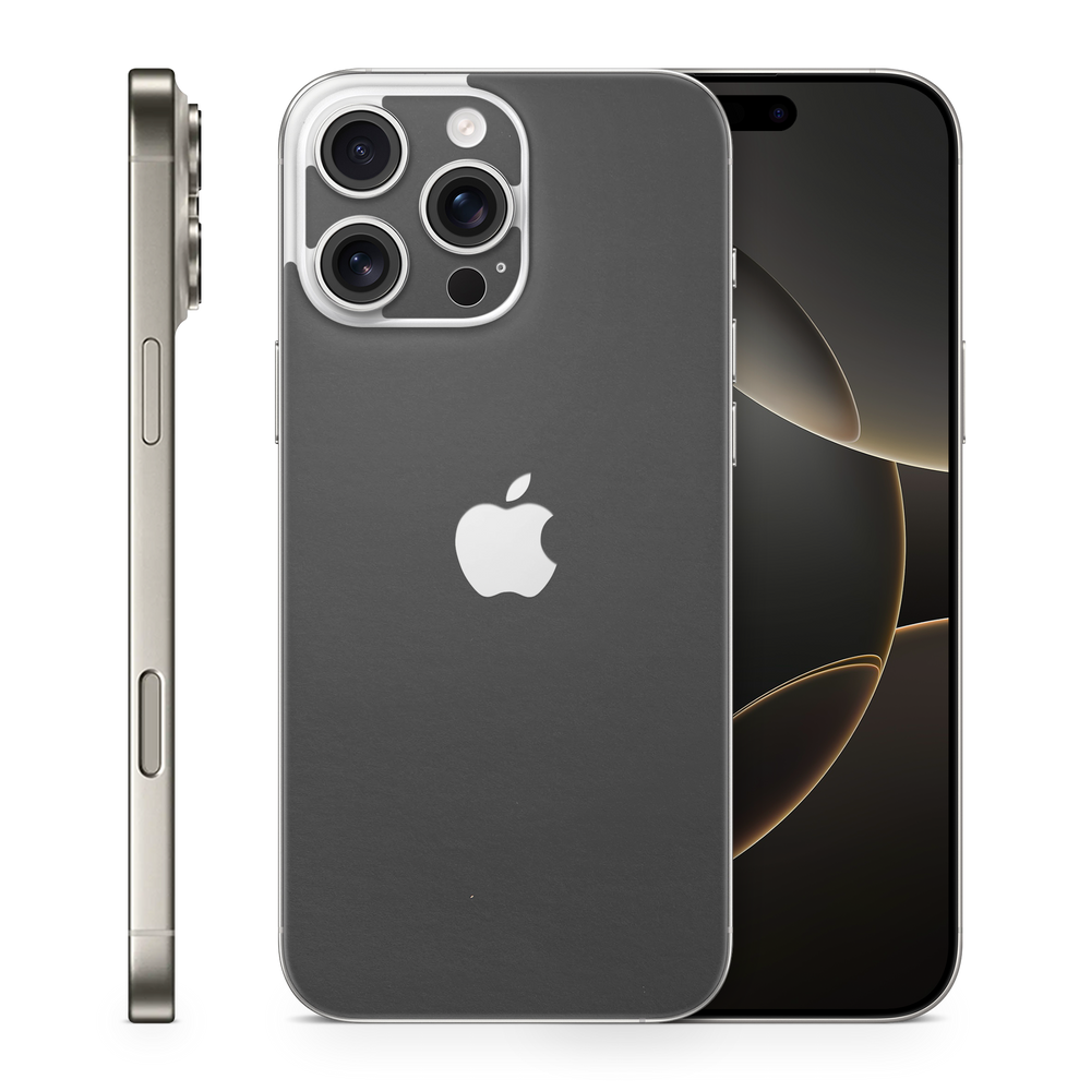 Apple Iphone 16 Professional Max Essentials Matte Black Skin Wrap Cover
