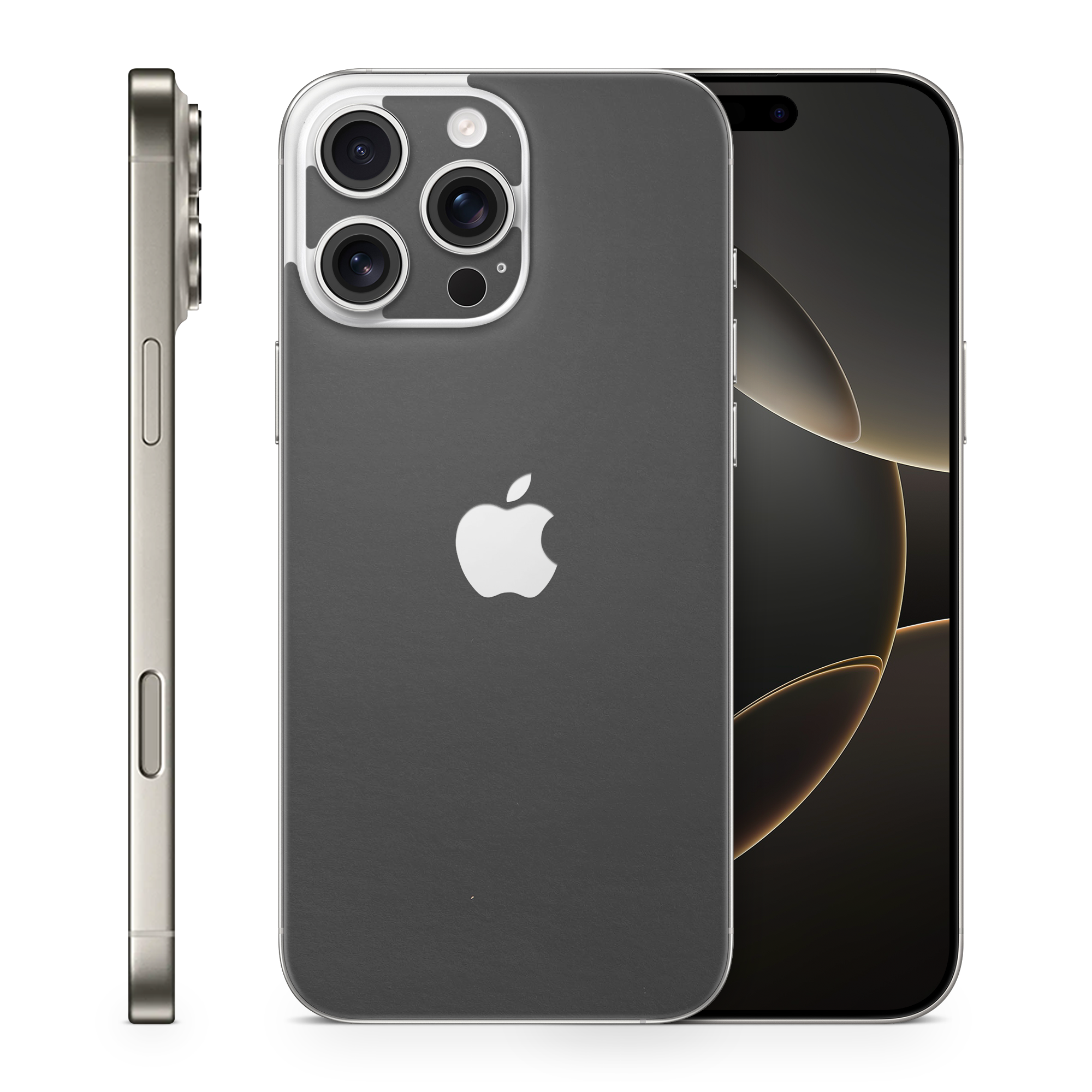 Apple Iphone 16 Professional Max Essentials Matte Black Skin Wrap Cover