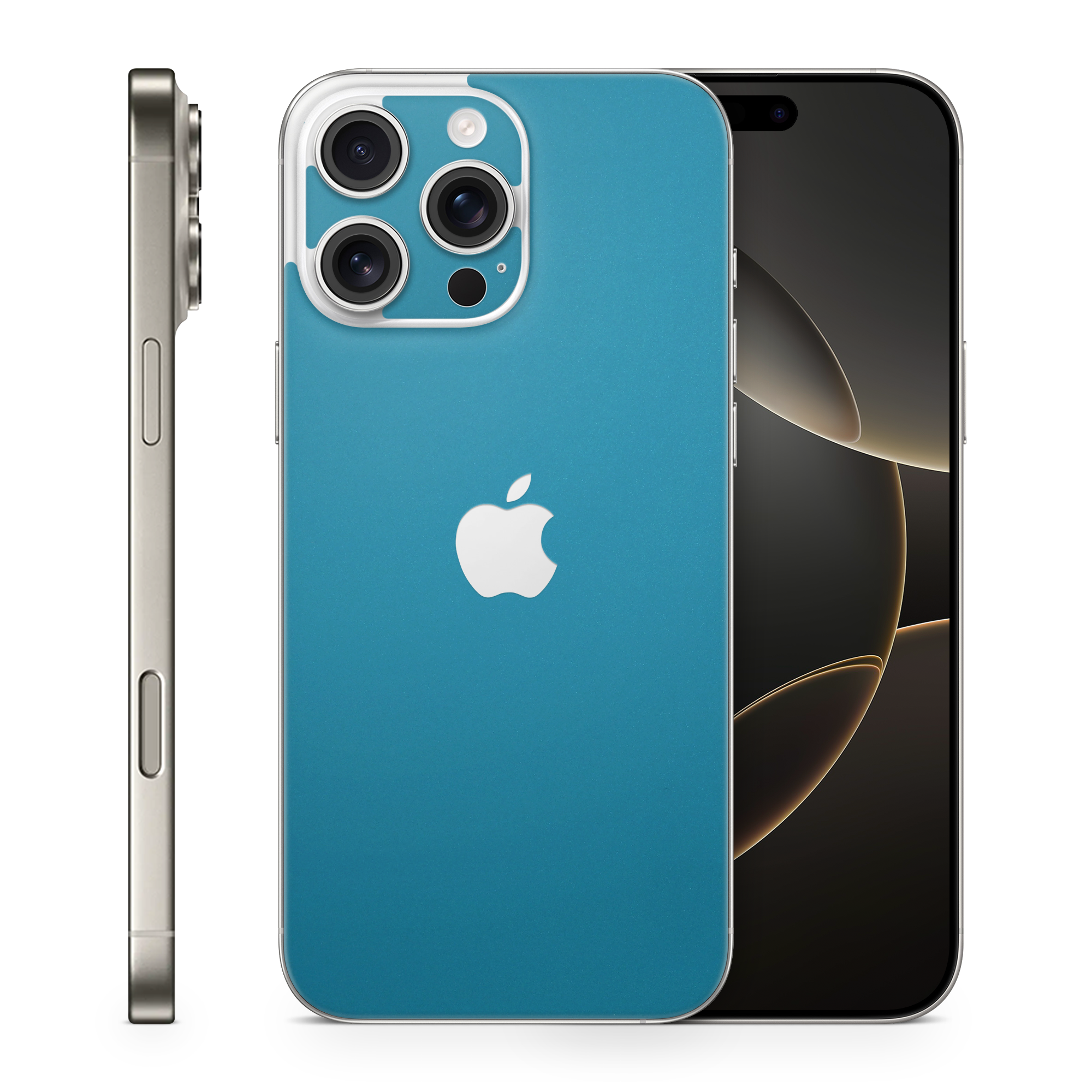 Apple Iphone 16 Professional Max Essentials Satin Ocean Shimmer Skin Wrap Cover
