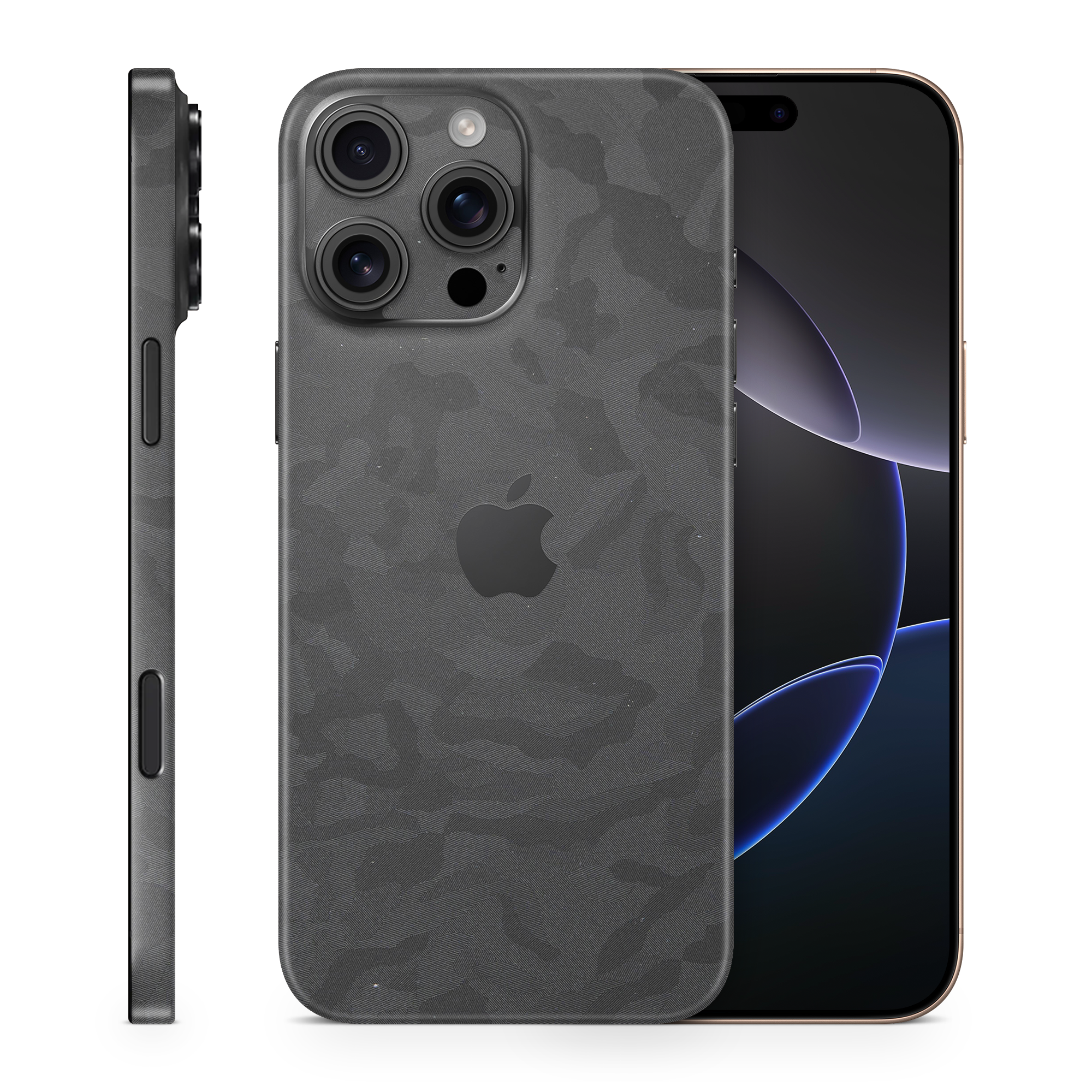 Apple Iphone 16 Professional Max Professional Black Camo Skin Wrap Cover